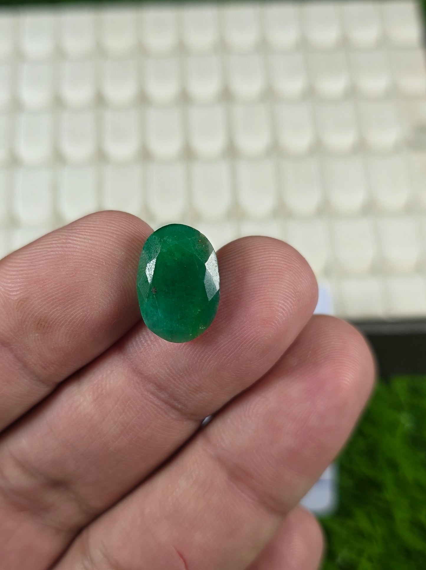 Premium Quality Zamurd Stone With Lab Certificate