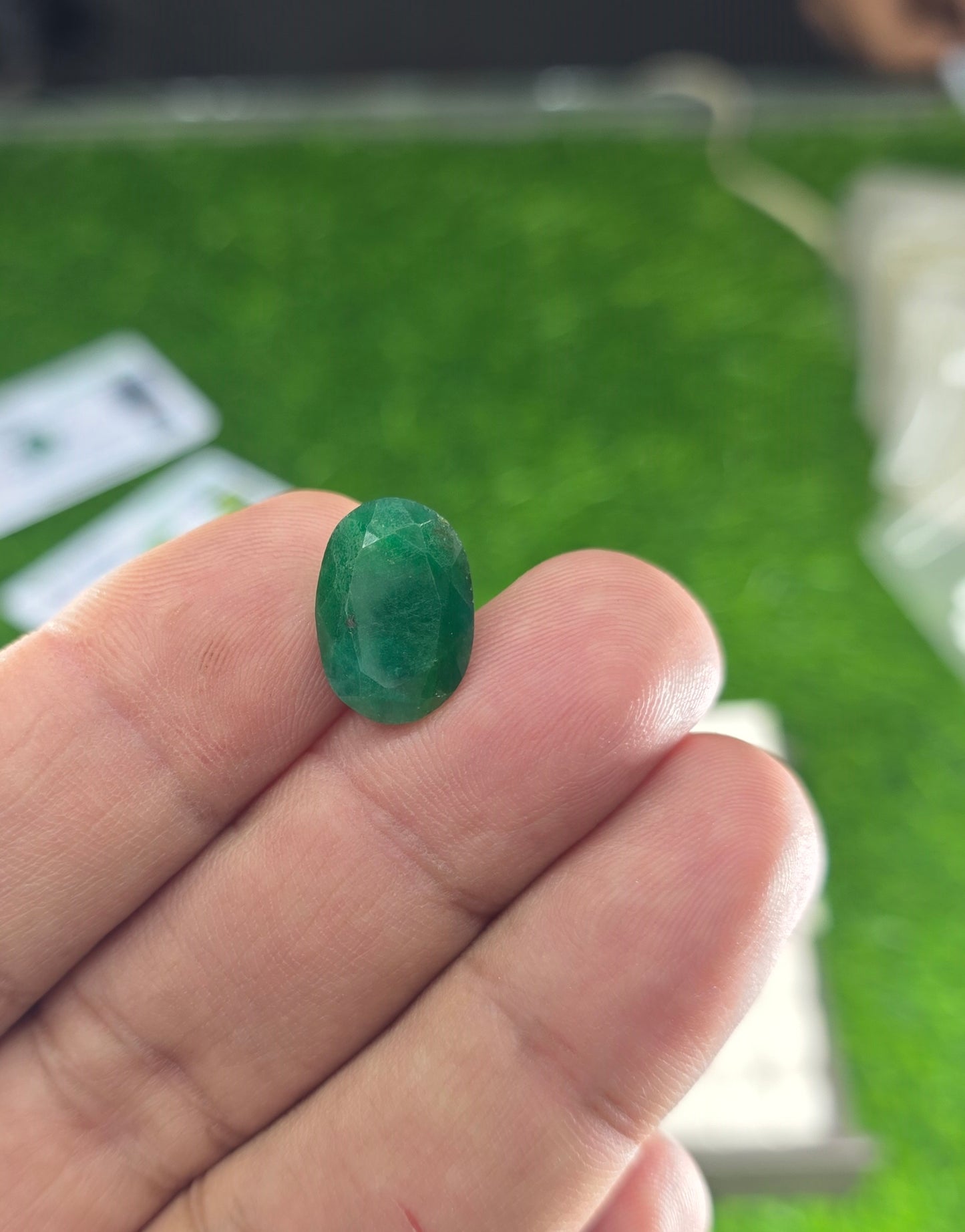 Premium Quality Zamurd Stone With Lab Certificate