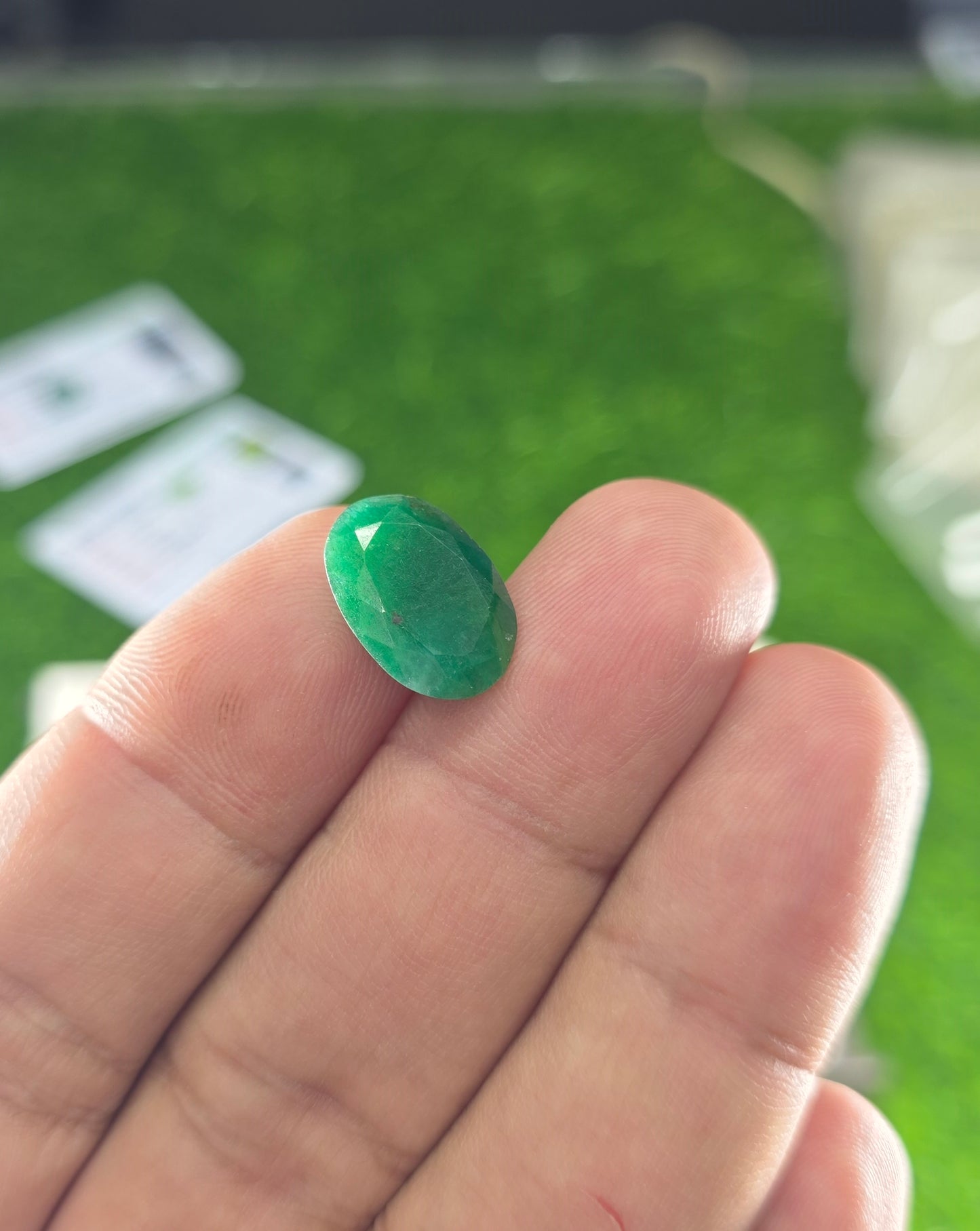 Premium Quality Zamurd Stone With Lab Certificate