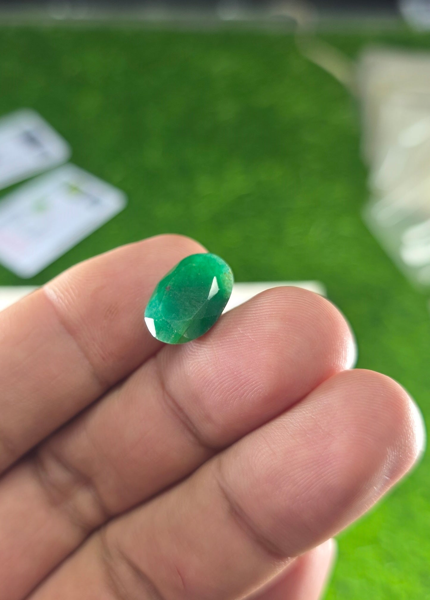 Premium Quality Zamurd Stone With Lab Certificate