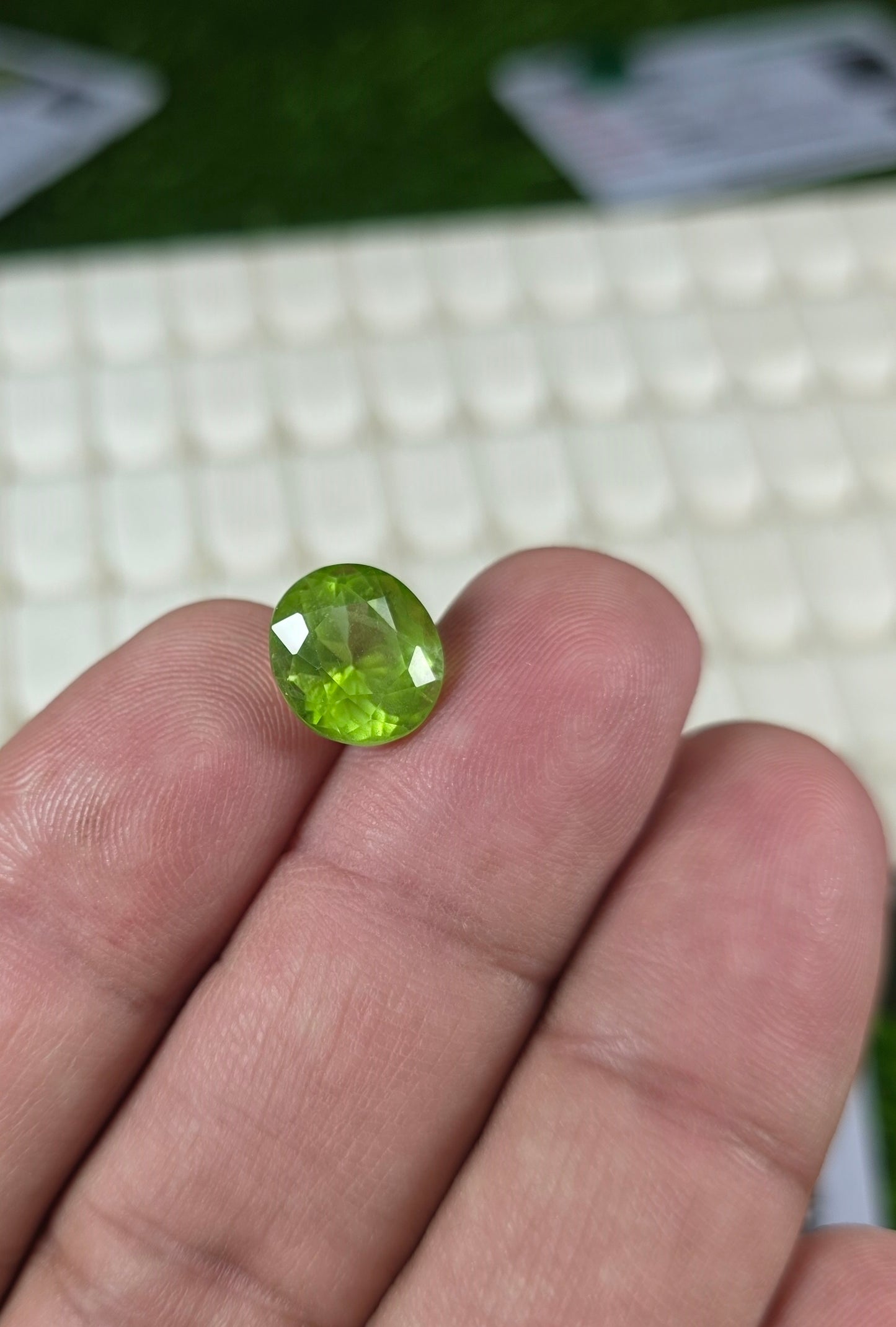 Premium Quality Peridot Stone With Lab Certificate