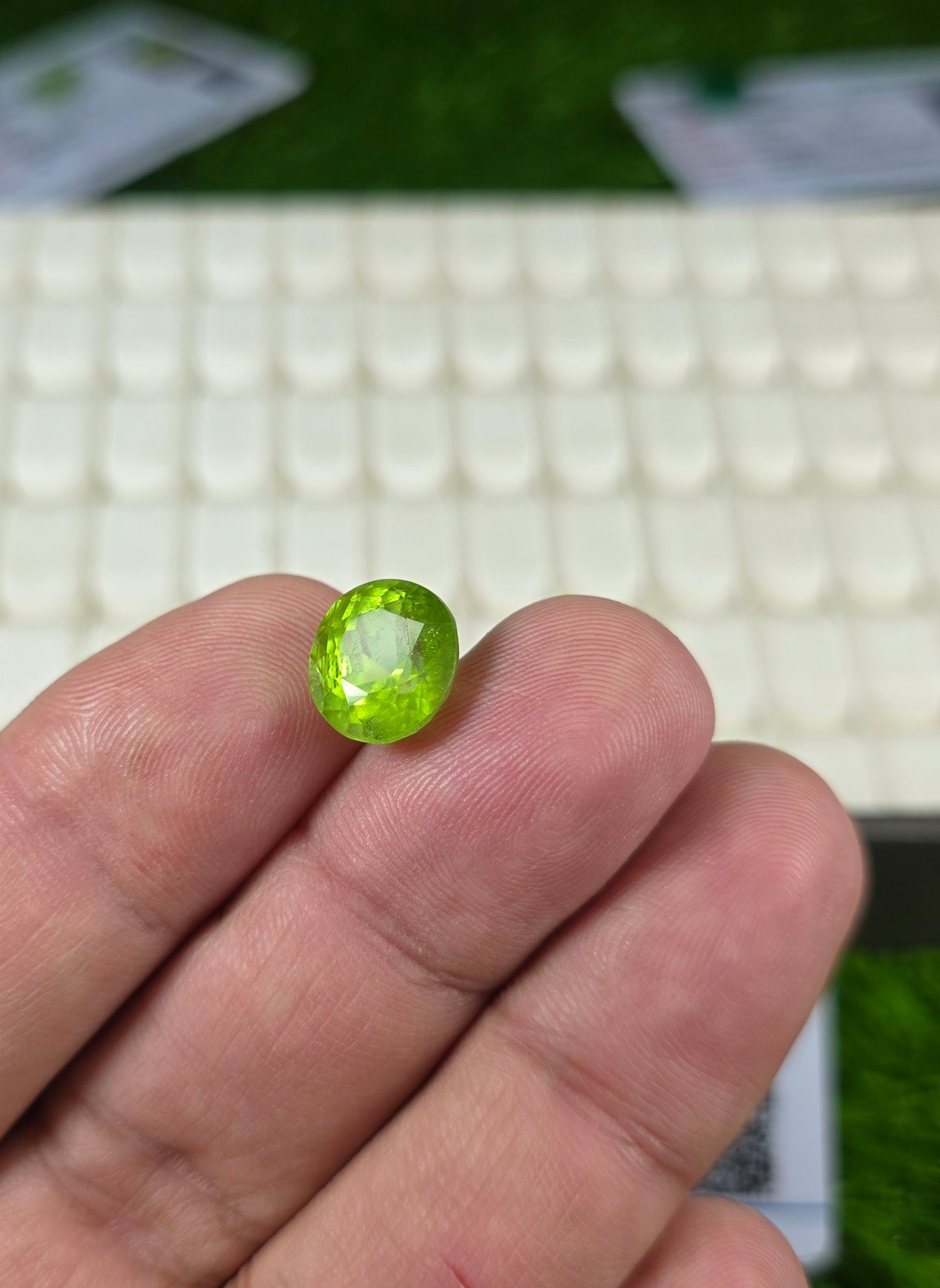 Premium Quality Peridot Stone With Lab Certificate