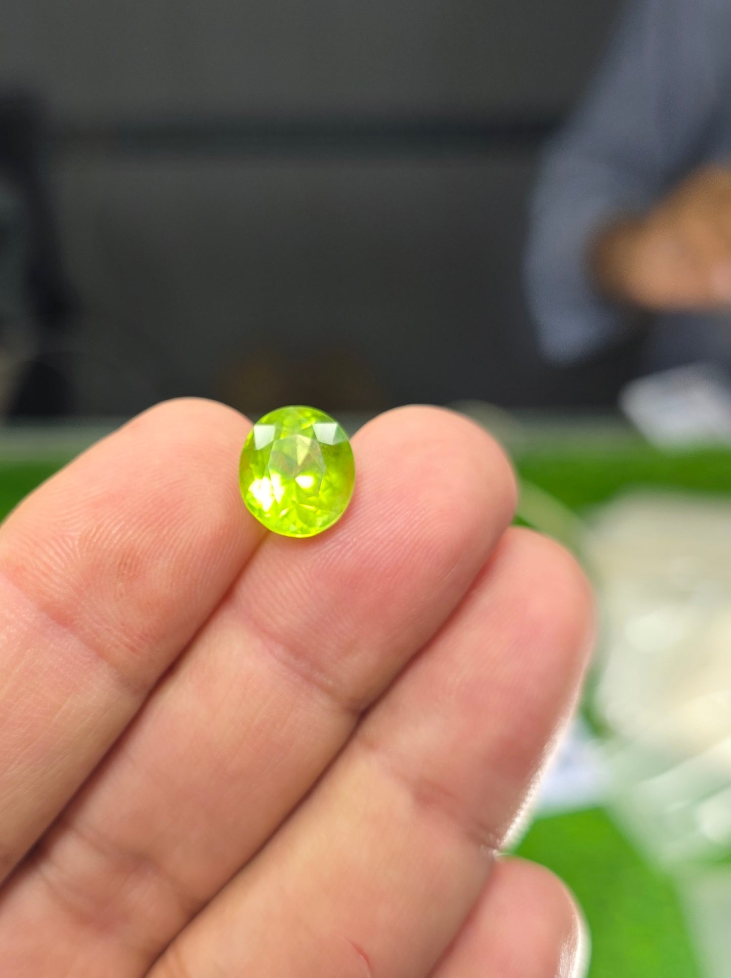 Premium Quality Peridot Stone With Lab Certificate