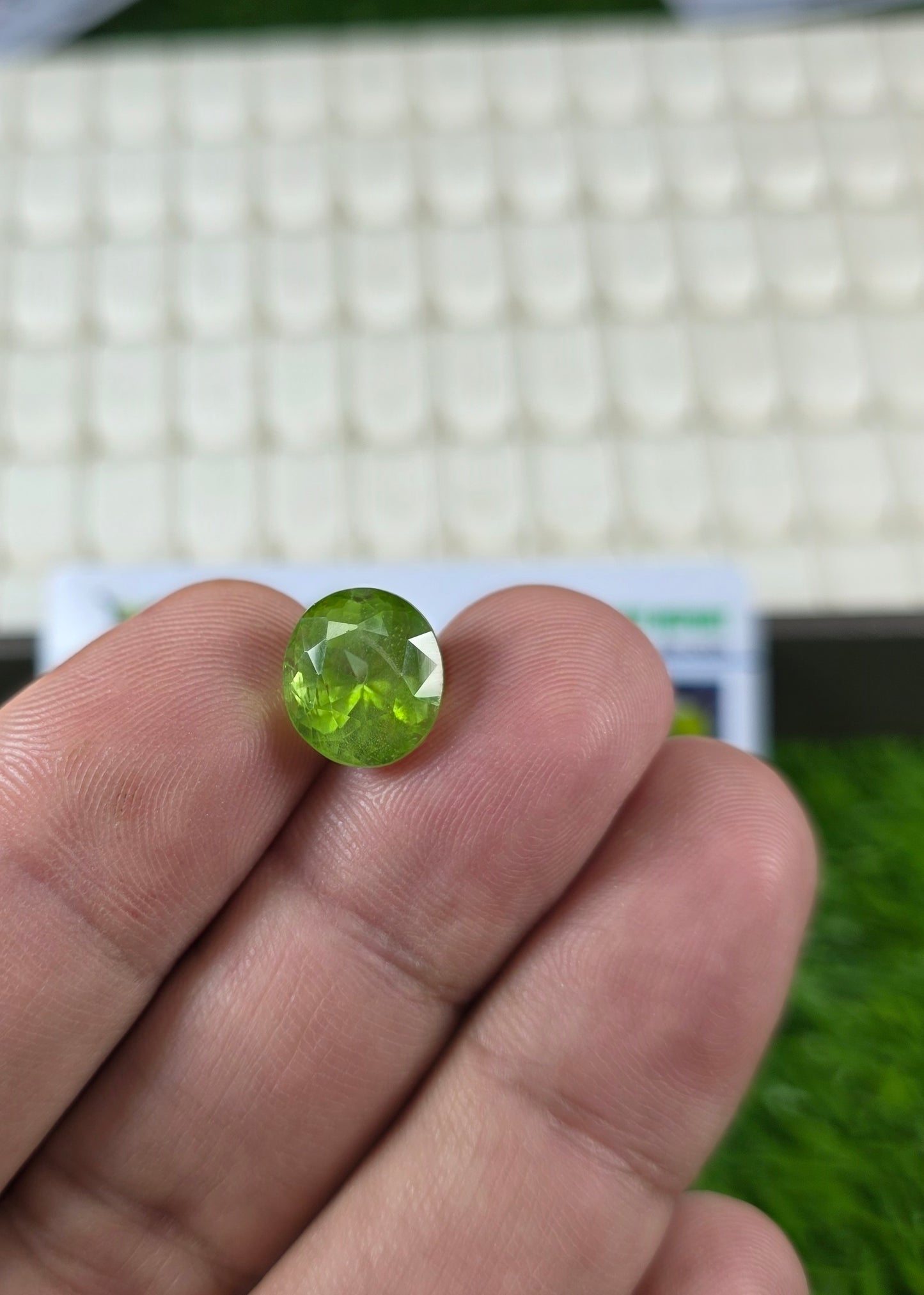 Premium Quality Peridot Stone With Lab Certificate