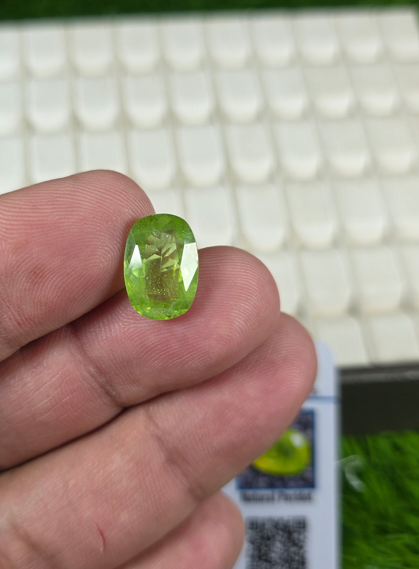 Premium Quality Peridot Stone With Lab Certificate