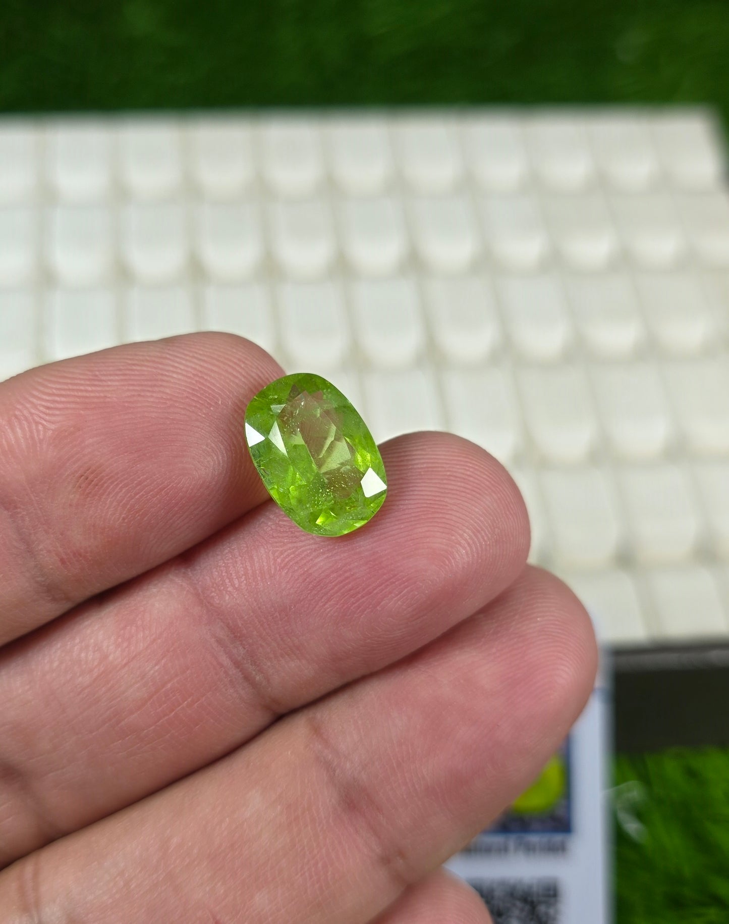 Premium Quality Peridot Stone With Lab Certificate