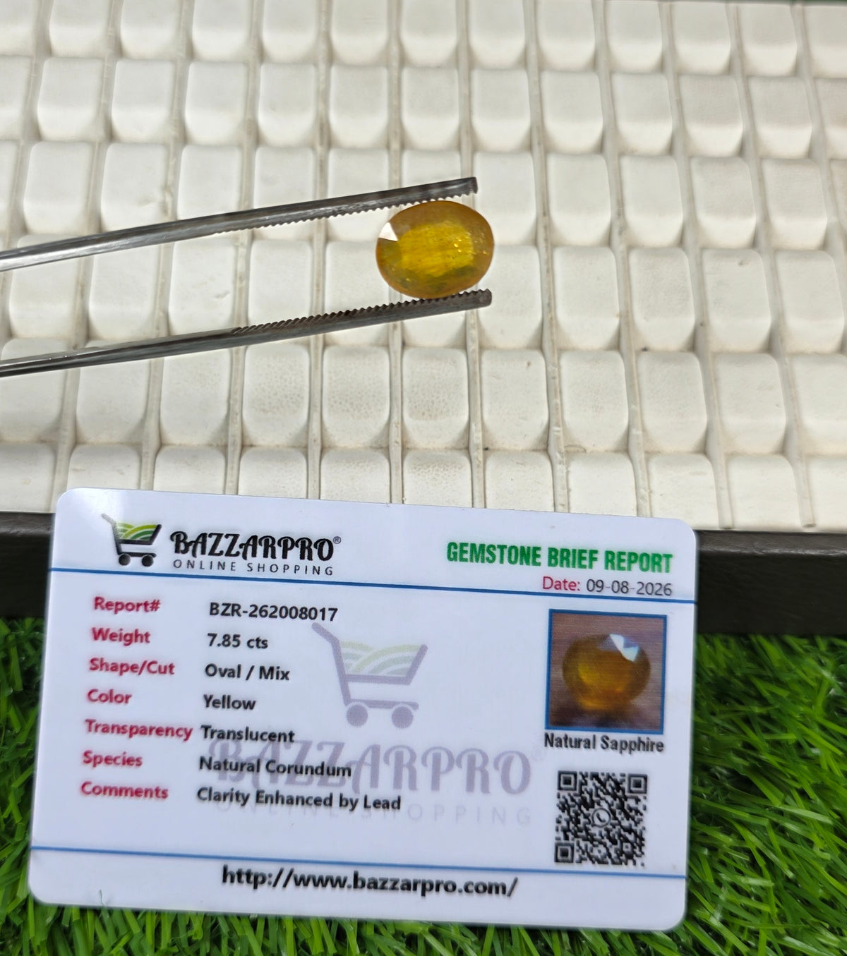Premium Quality Pukhraj Stone With Lab Certificate
