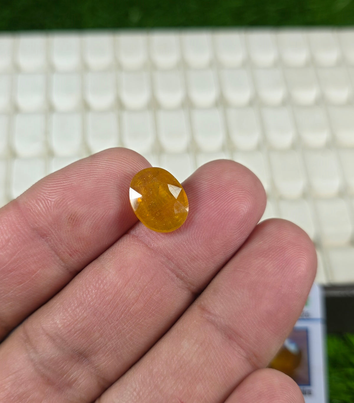 Premium Quality Pukhraj Stone With Lab Certificate