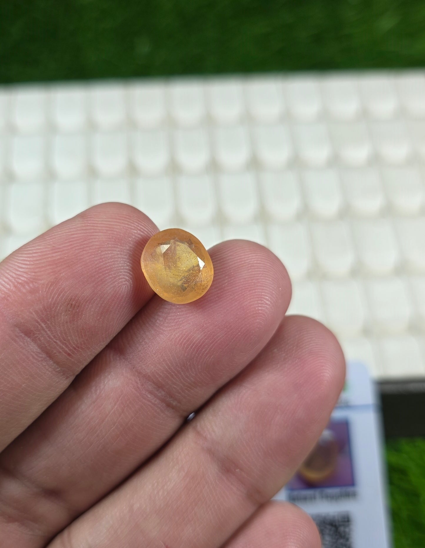 Premium Quality Pukhraj Stone With Lab Certificate
