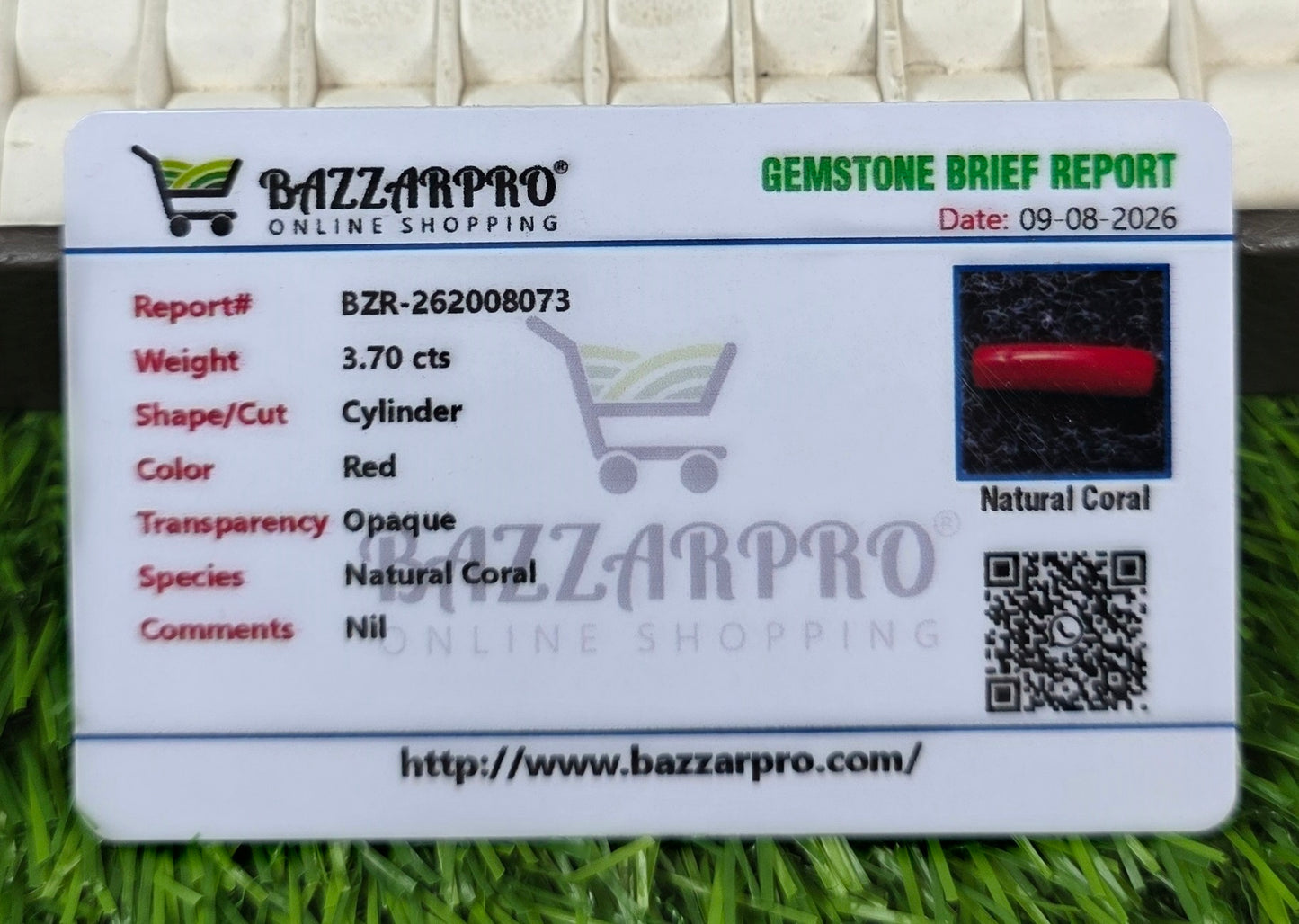 Premium Quality Marjan Stone With Lab Certificate