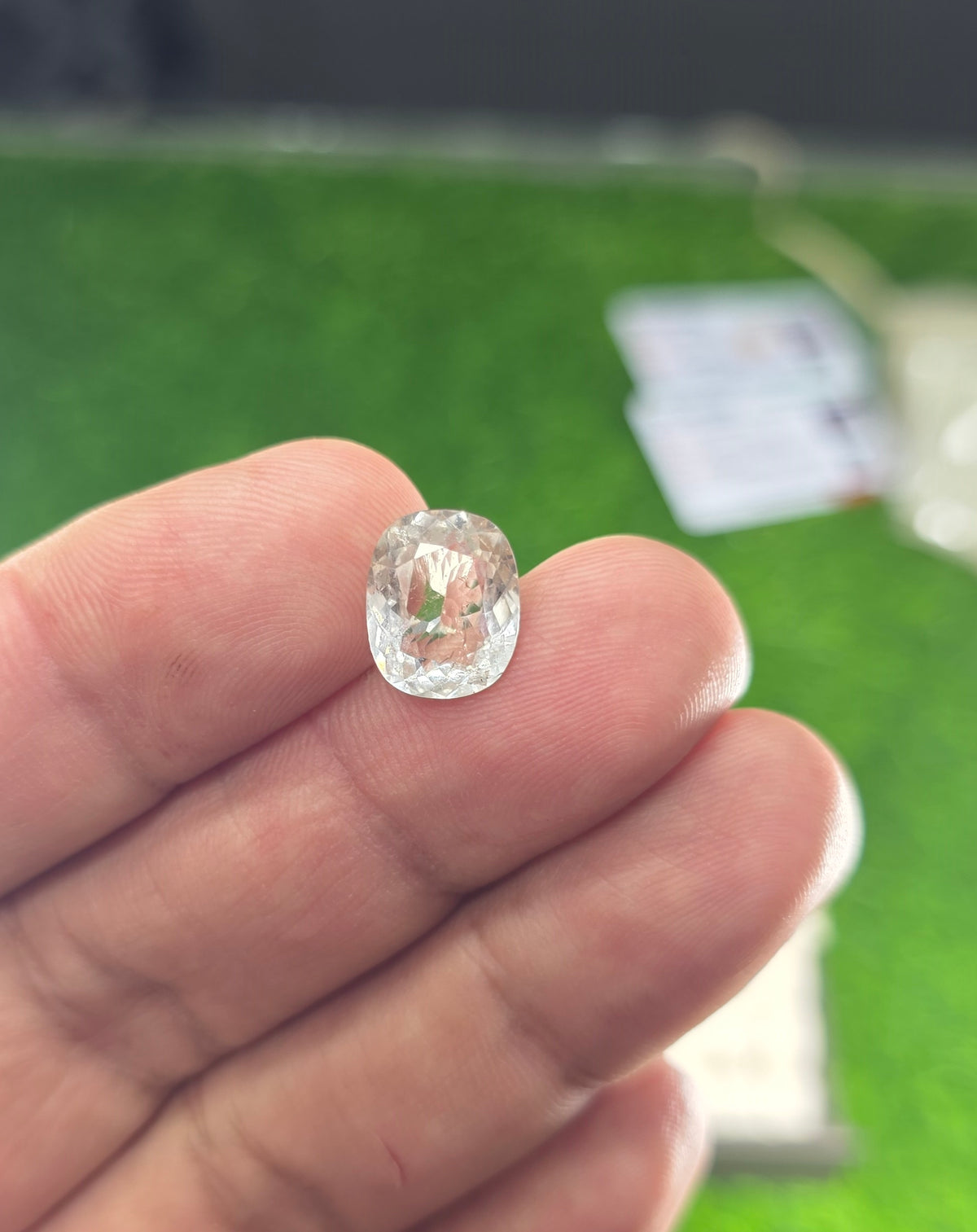 Premium Quality White Topaz Stone With Lab Certificate