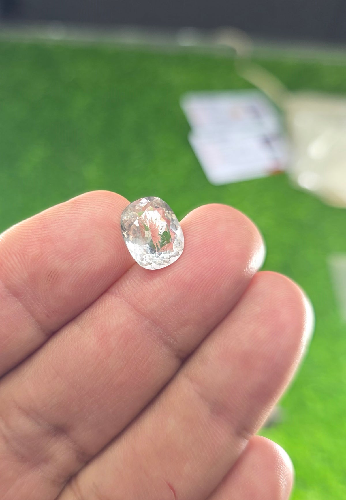 Premium Quality White Topaz Stone With Lab Certificate