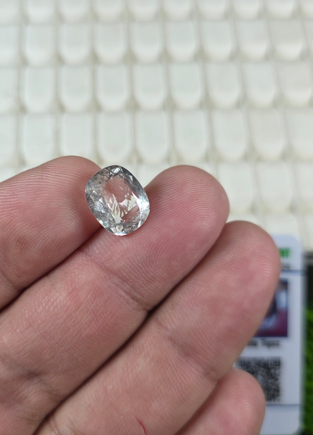Premium Quality White Topaz Stone With Lab Certificate