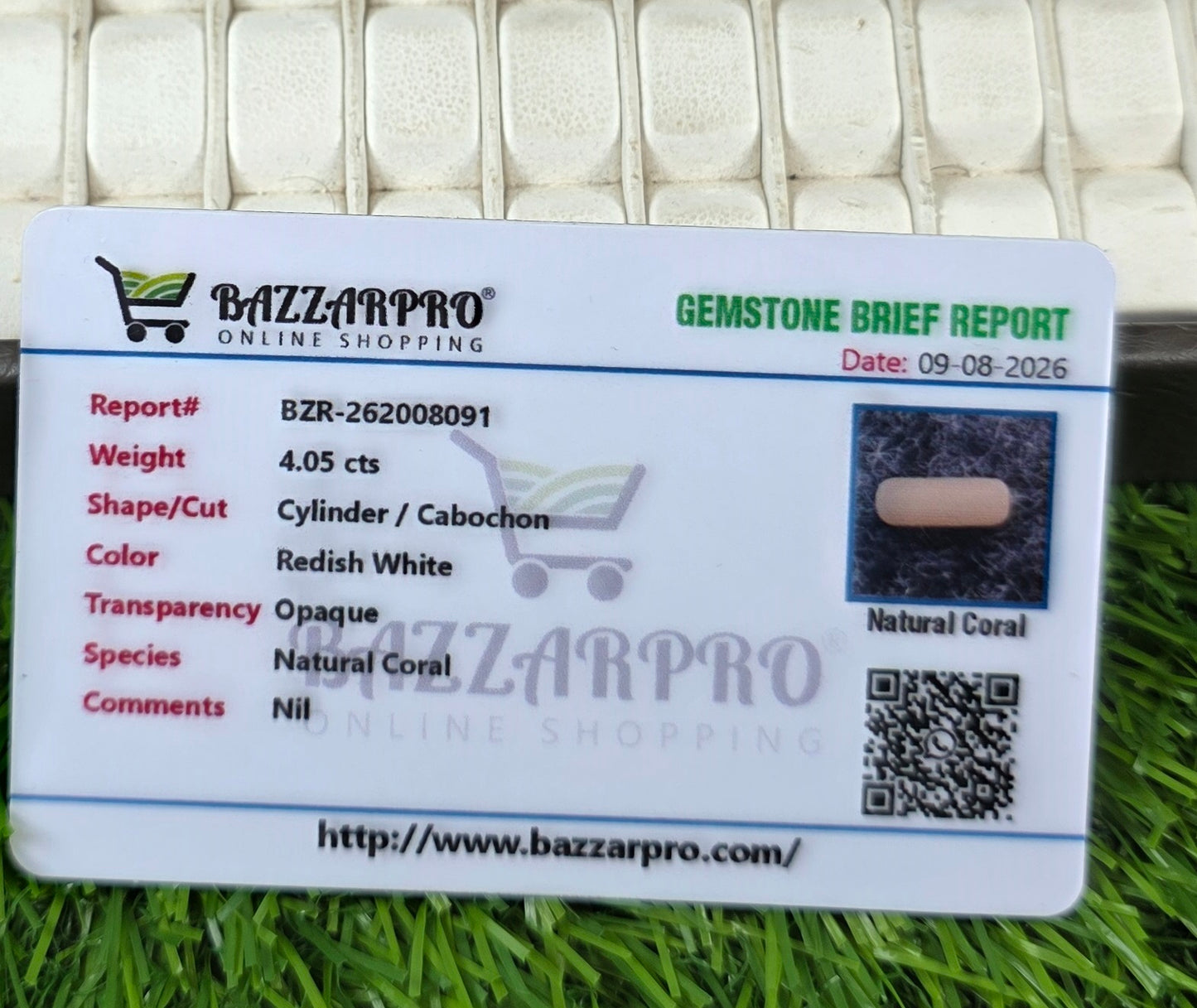 Premium Quality Marjan Stone With Lab Certificate