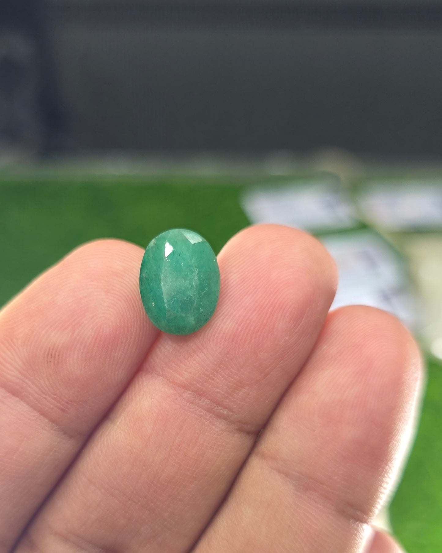 Premium Quality Zamurd Stone With Lab Certificate