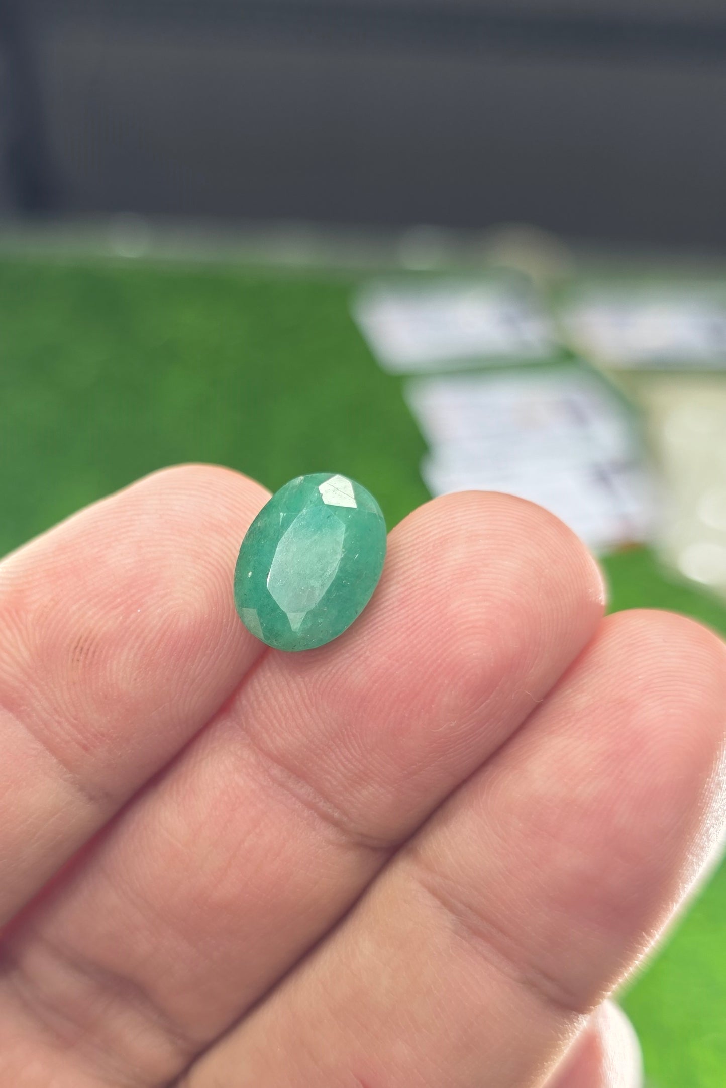 Premium Quality Zamurd Stone With Lab Certificate