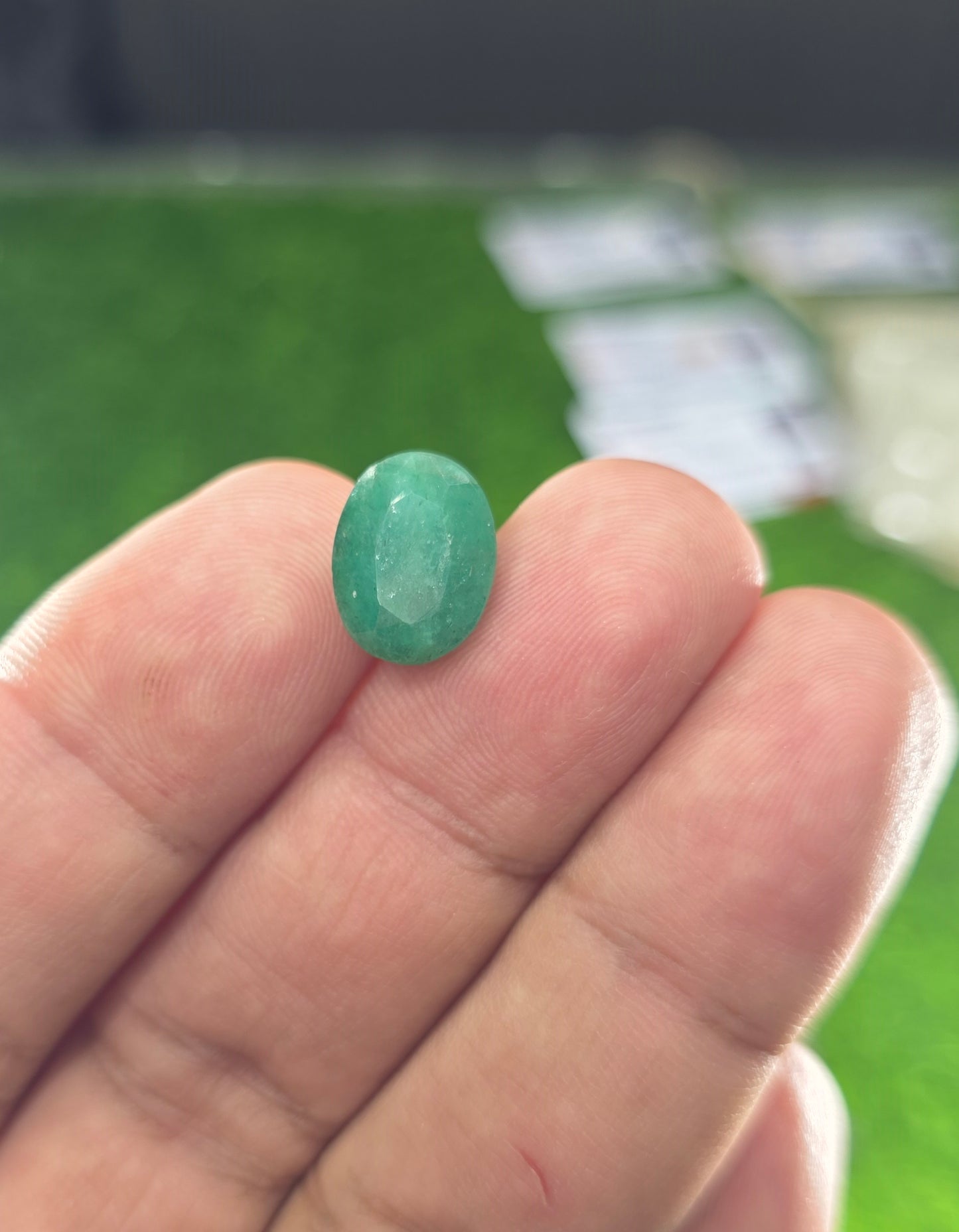 Premium Quality Zamurd Stone With Lab Certificate