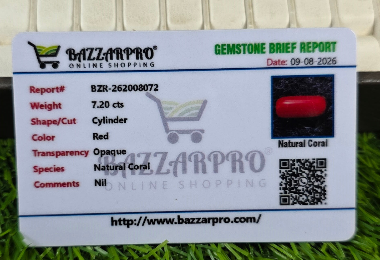 Premium Quality Marjan Stone With Lab Certificate