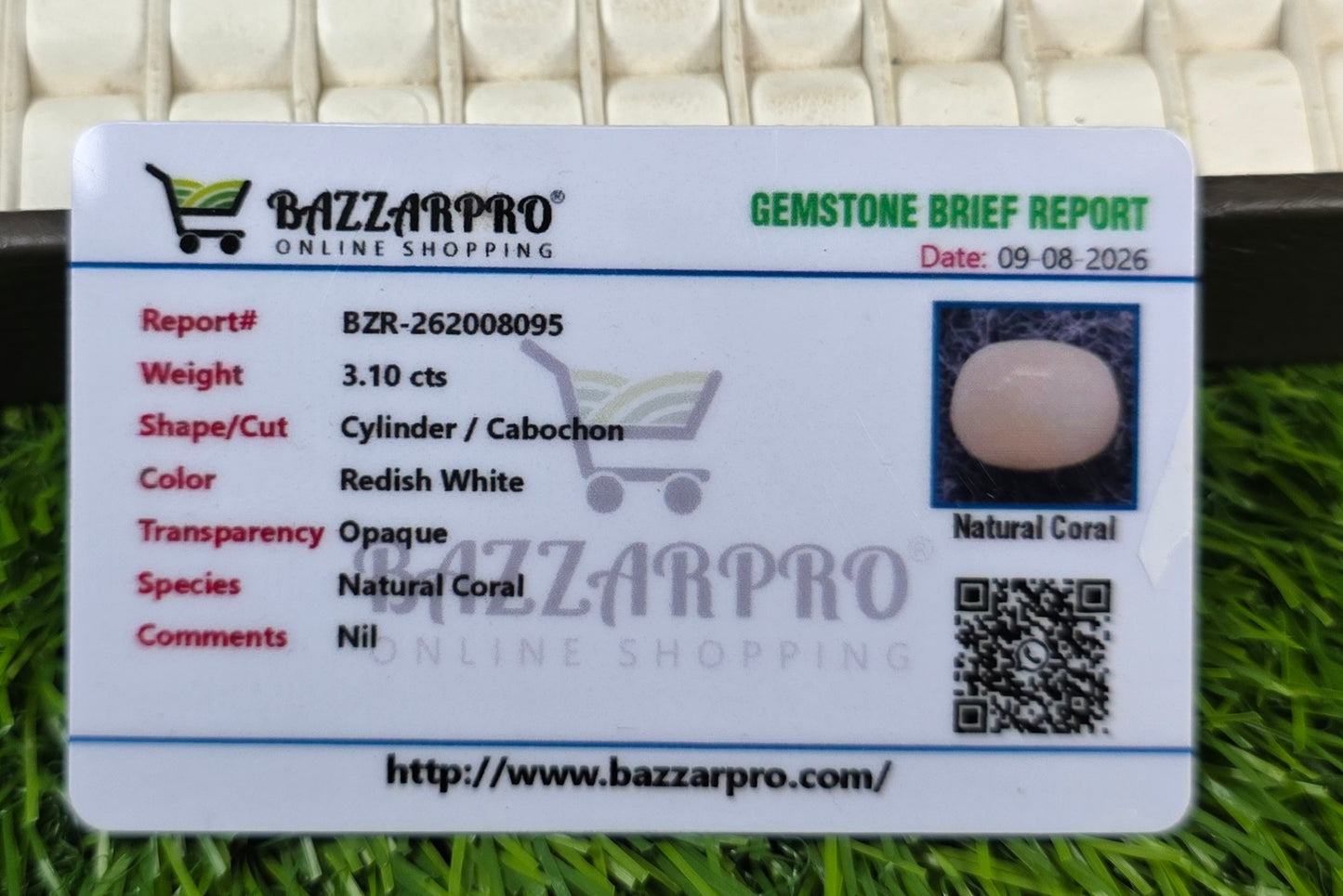 Premium Quality Marjan Stone With Lab Certificate