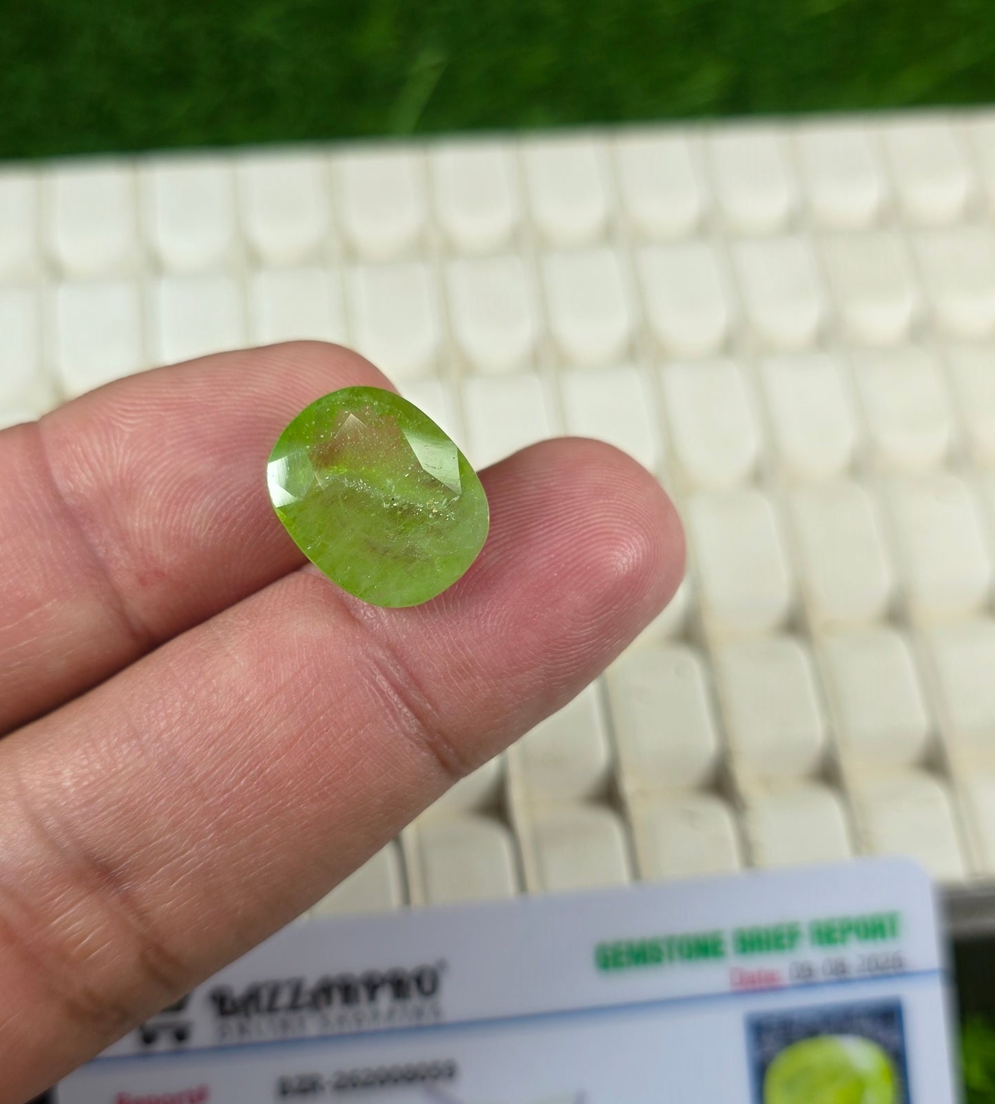 Premium Quality Peridot Stone With Lab Certificate