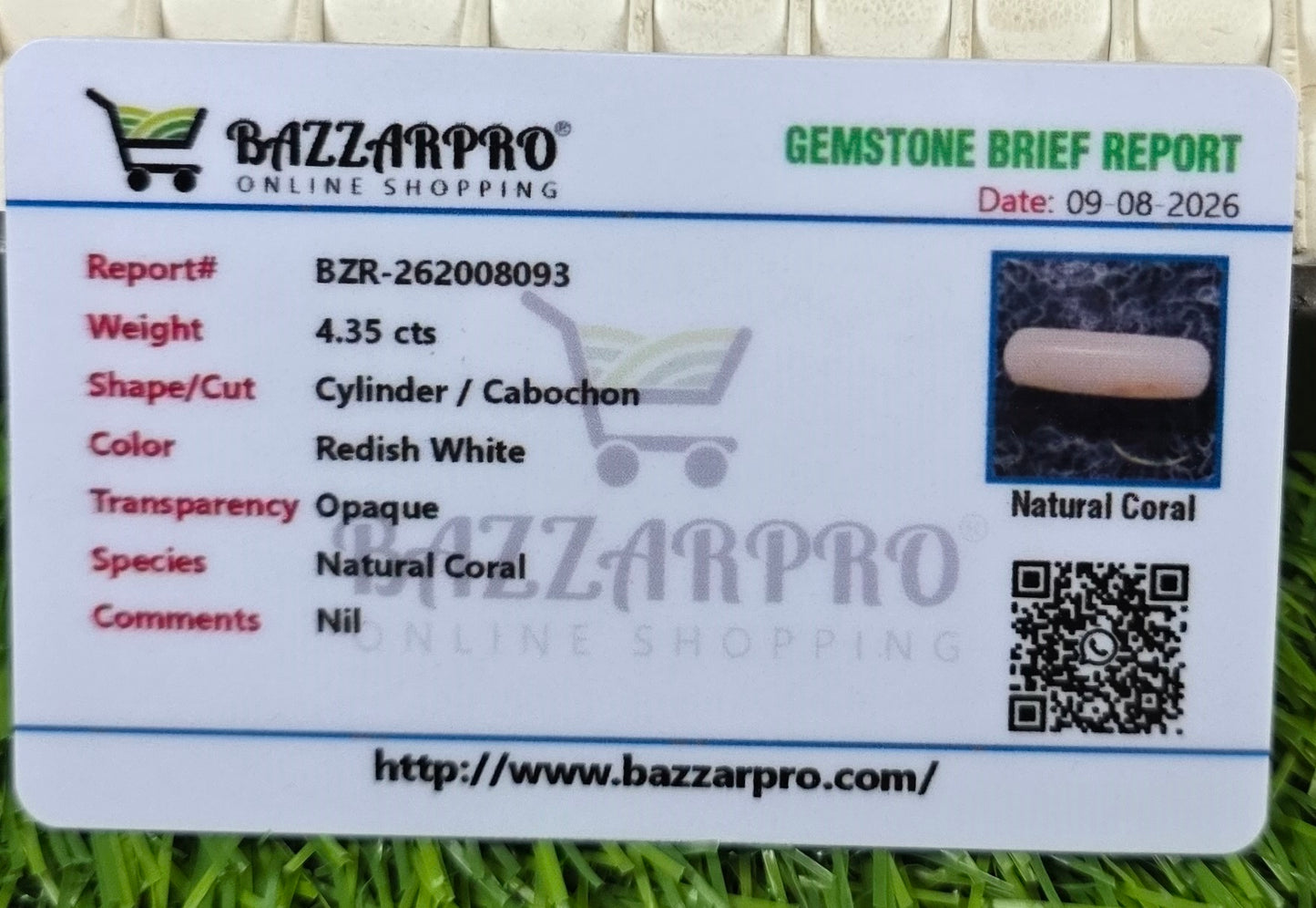 Premium Quality Marjan Stone With Lab Certificate