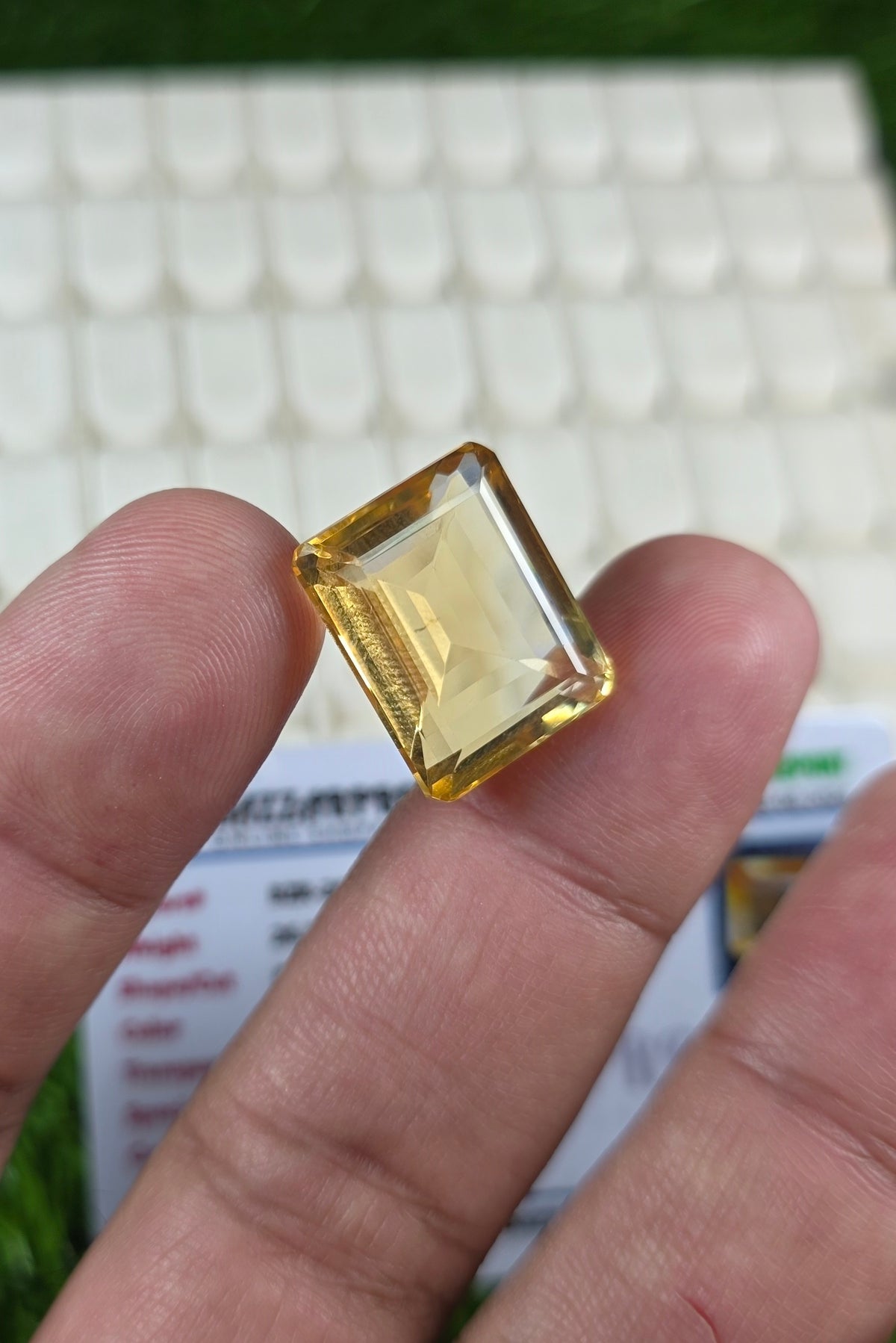 Premium Quality Citrine Stone With Lab Certificate