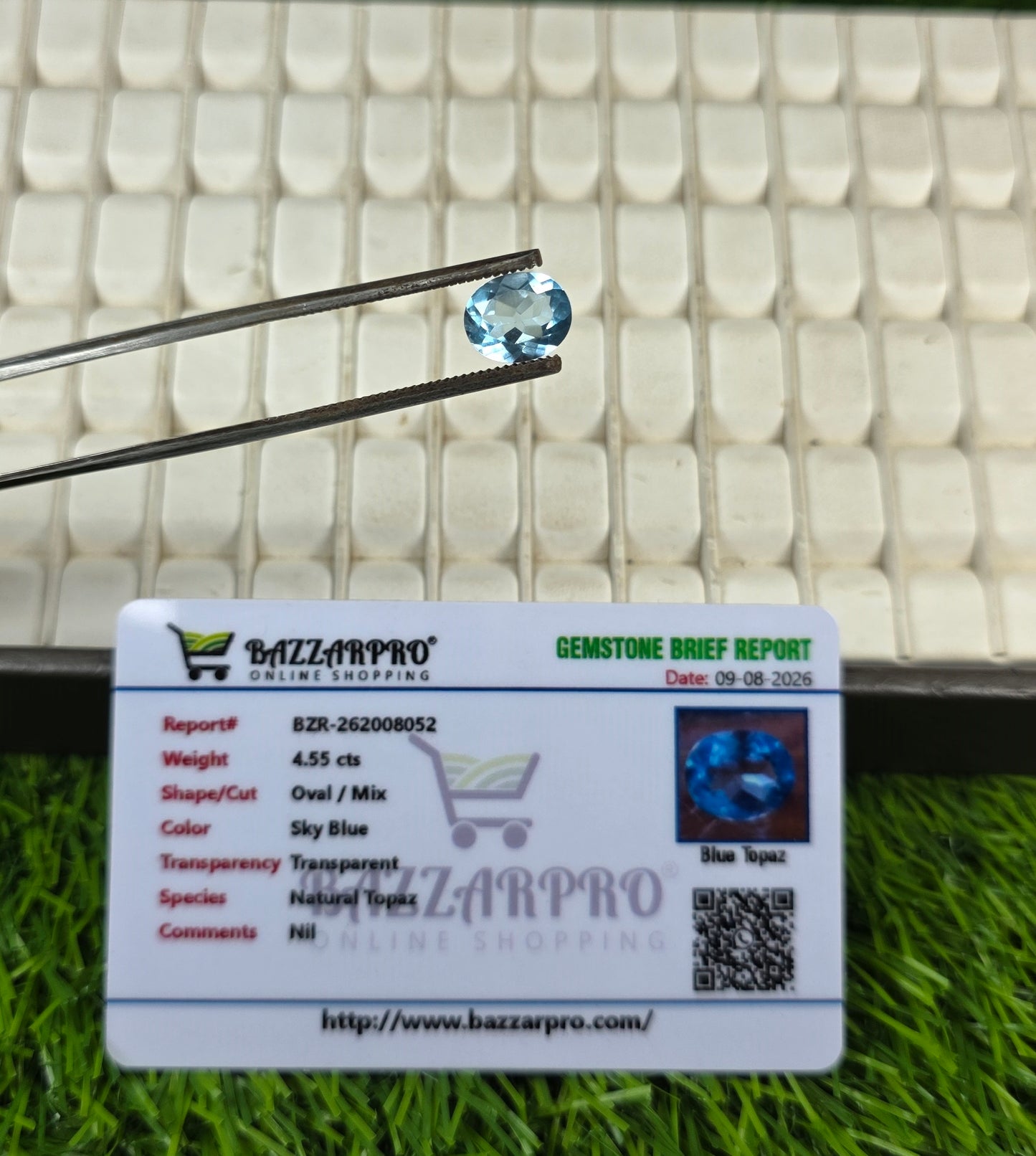 Premium Quality Topaz Stone With Lab Certificate