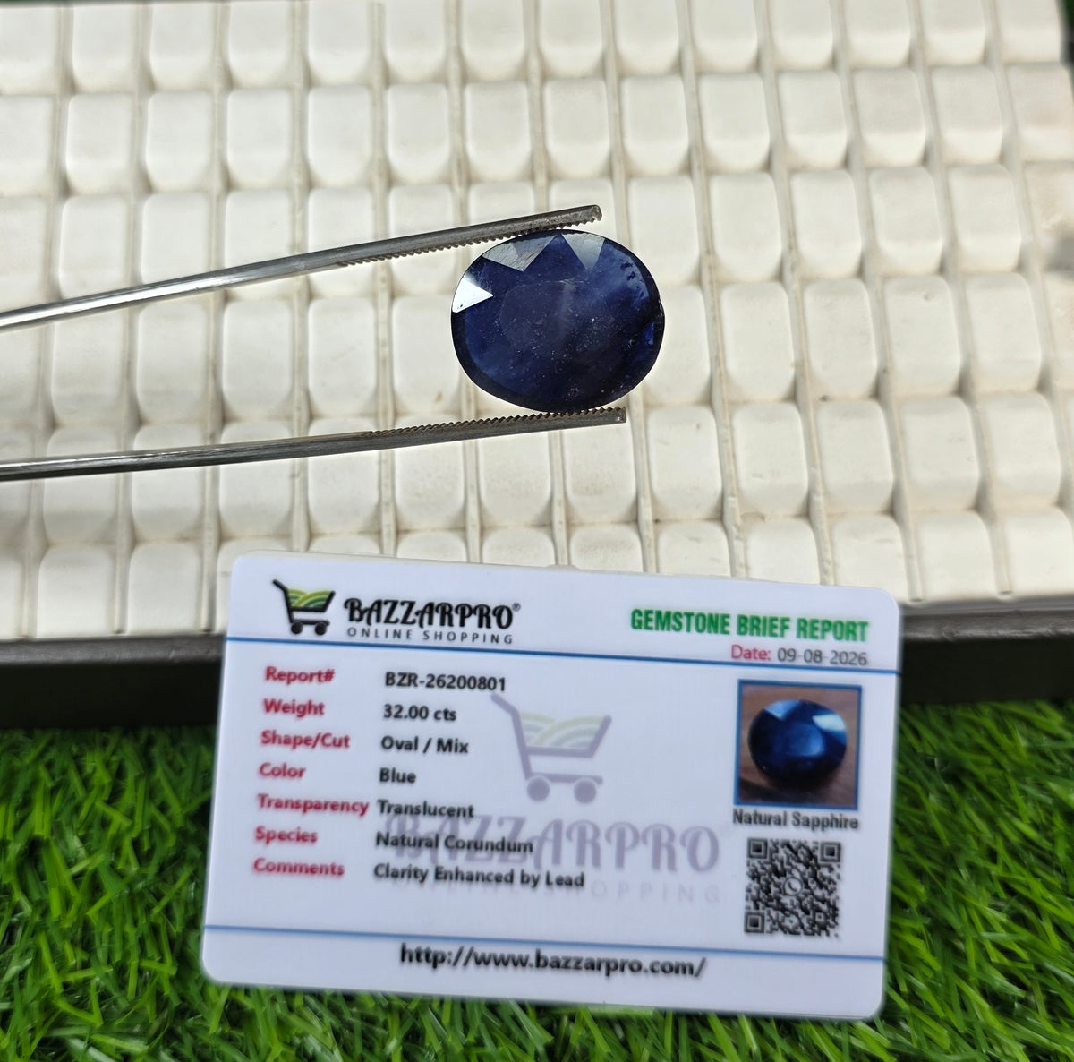 Premium Quality Neelam Stone With Lab Certificate