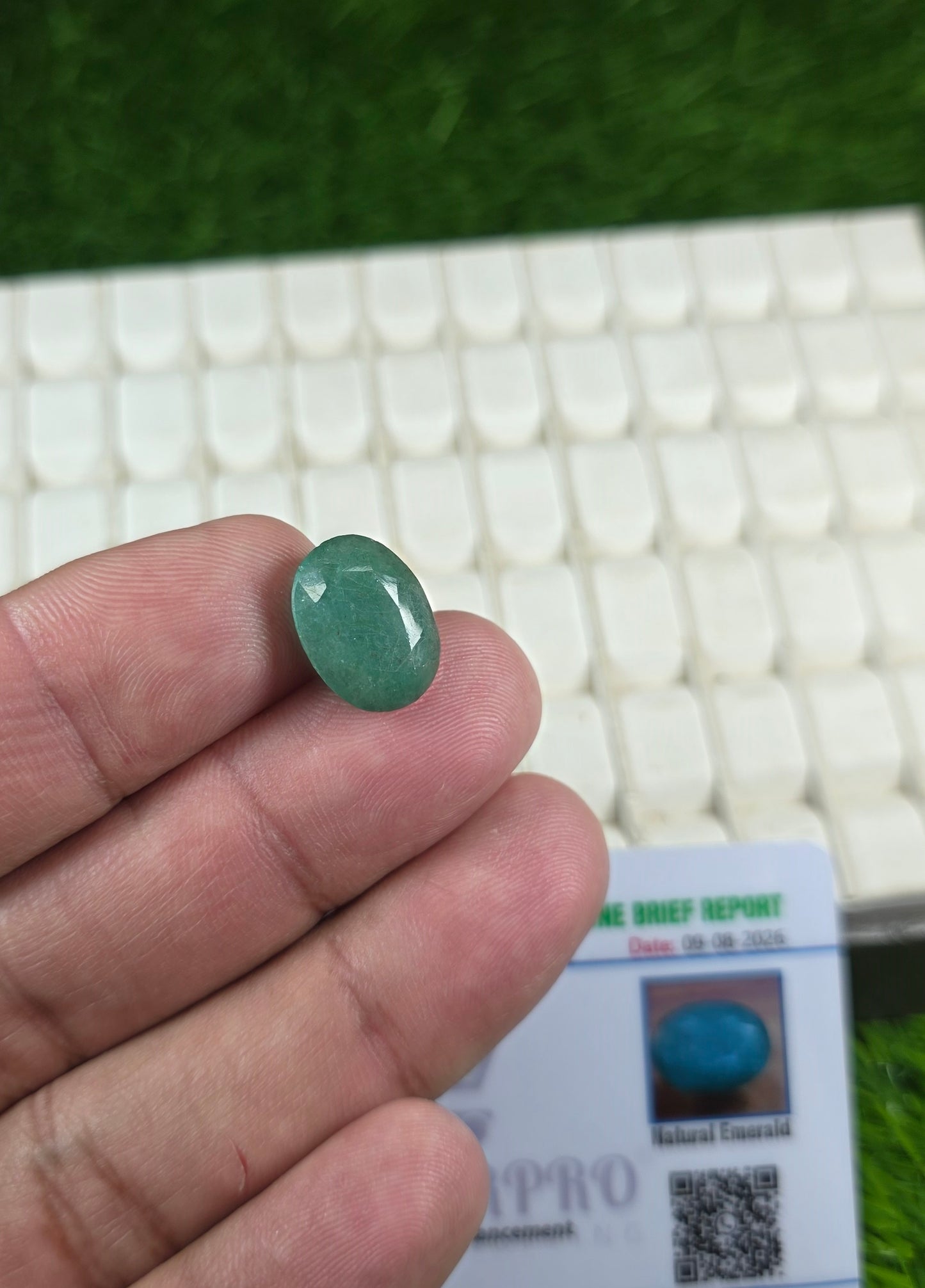 Premium Quality Zamurd Stone With Lab Certificate