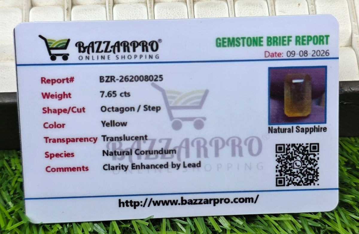 Premium Quality Pukhraj Stone With Lab Certificate