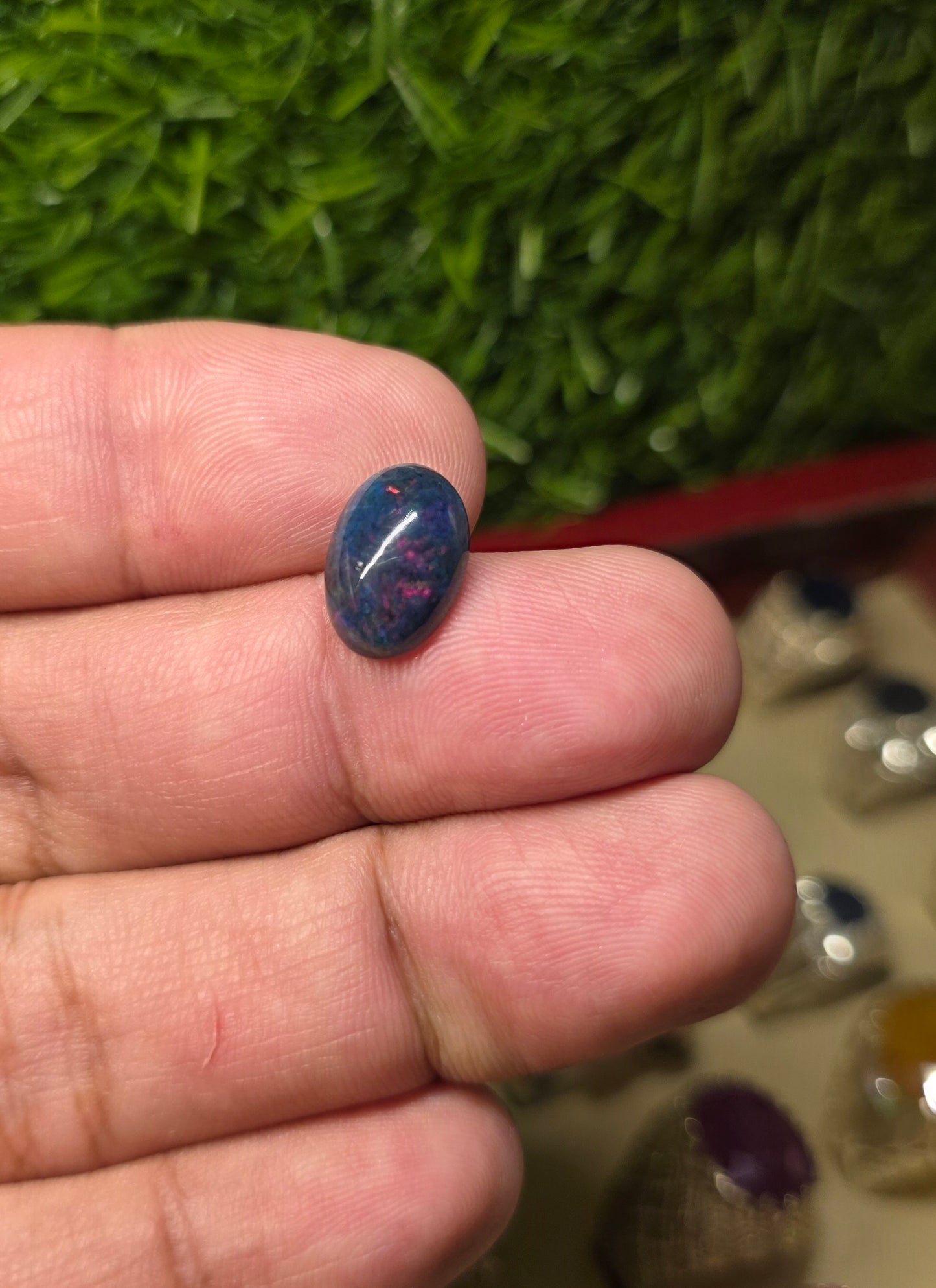 Premium Quality Black Opal Stone With Lab Certificate