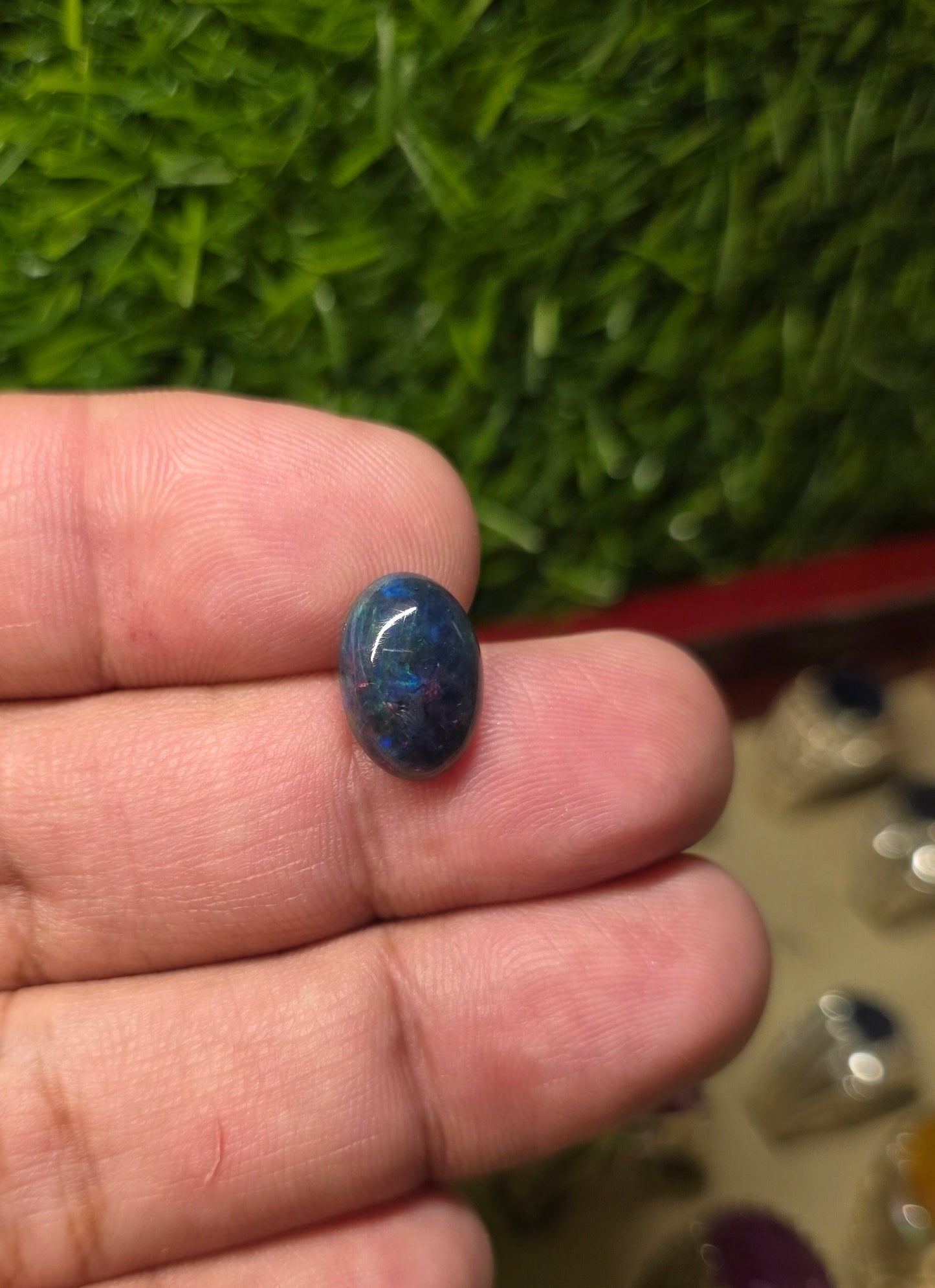 Premium Quality Black Opal Stone With Lab Certificate