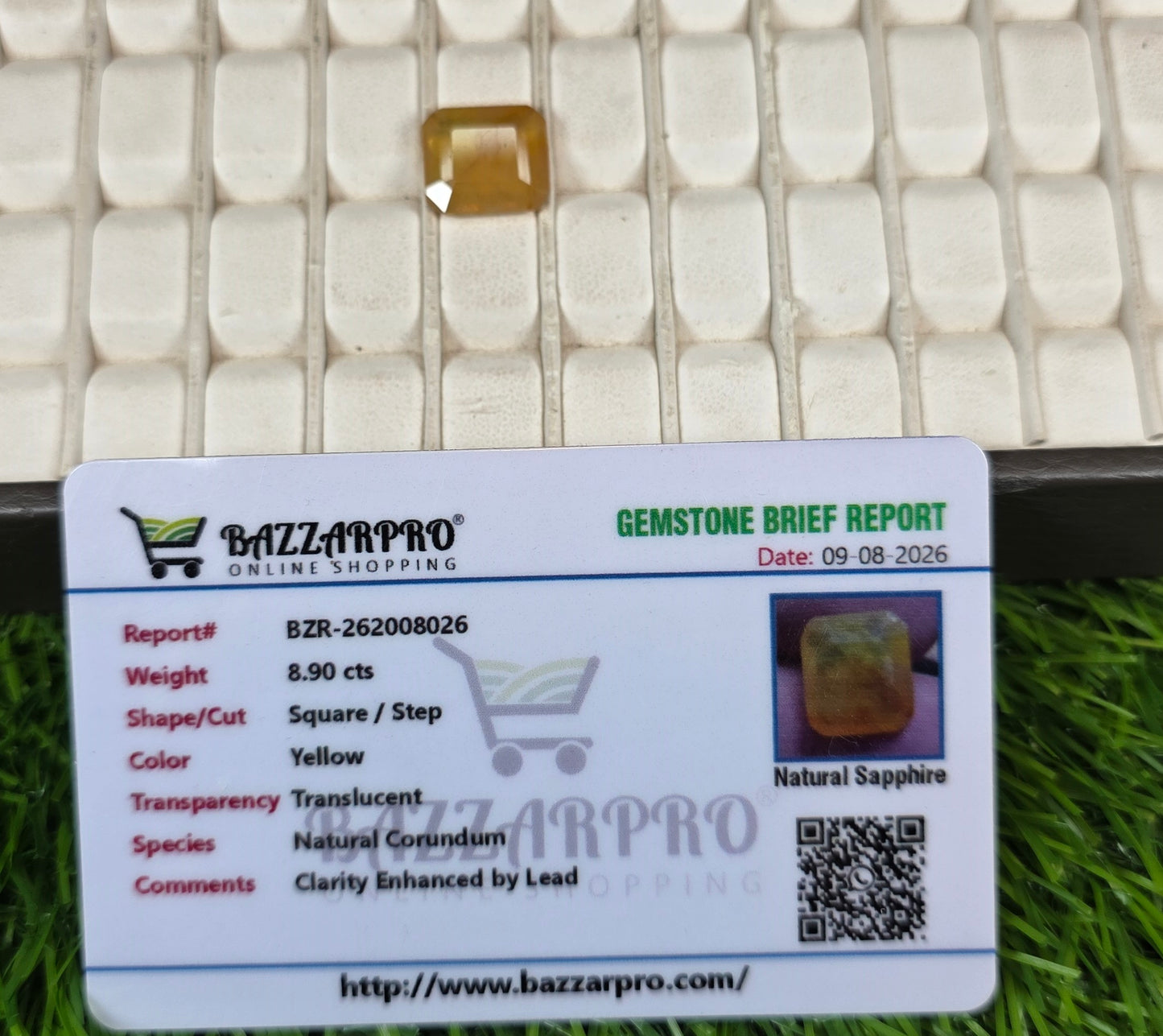 Premium Quality Pukhraj Stone With Lab Certificate