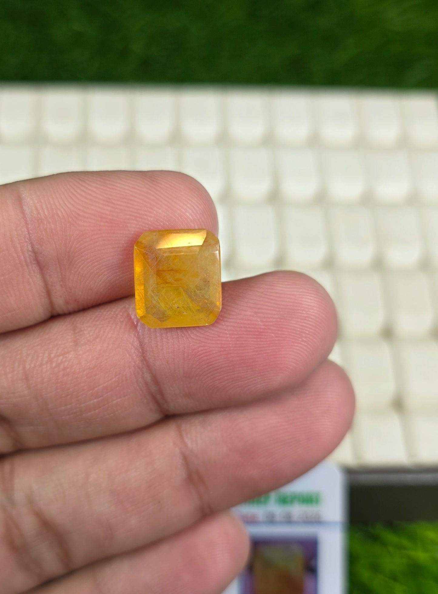 Premium Quality Pukhraj Stone With Lab Certificate