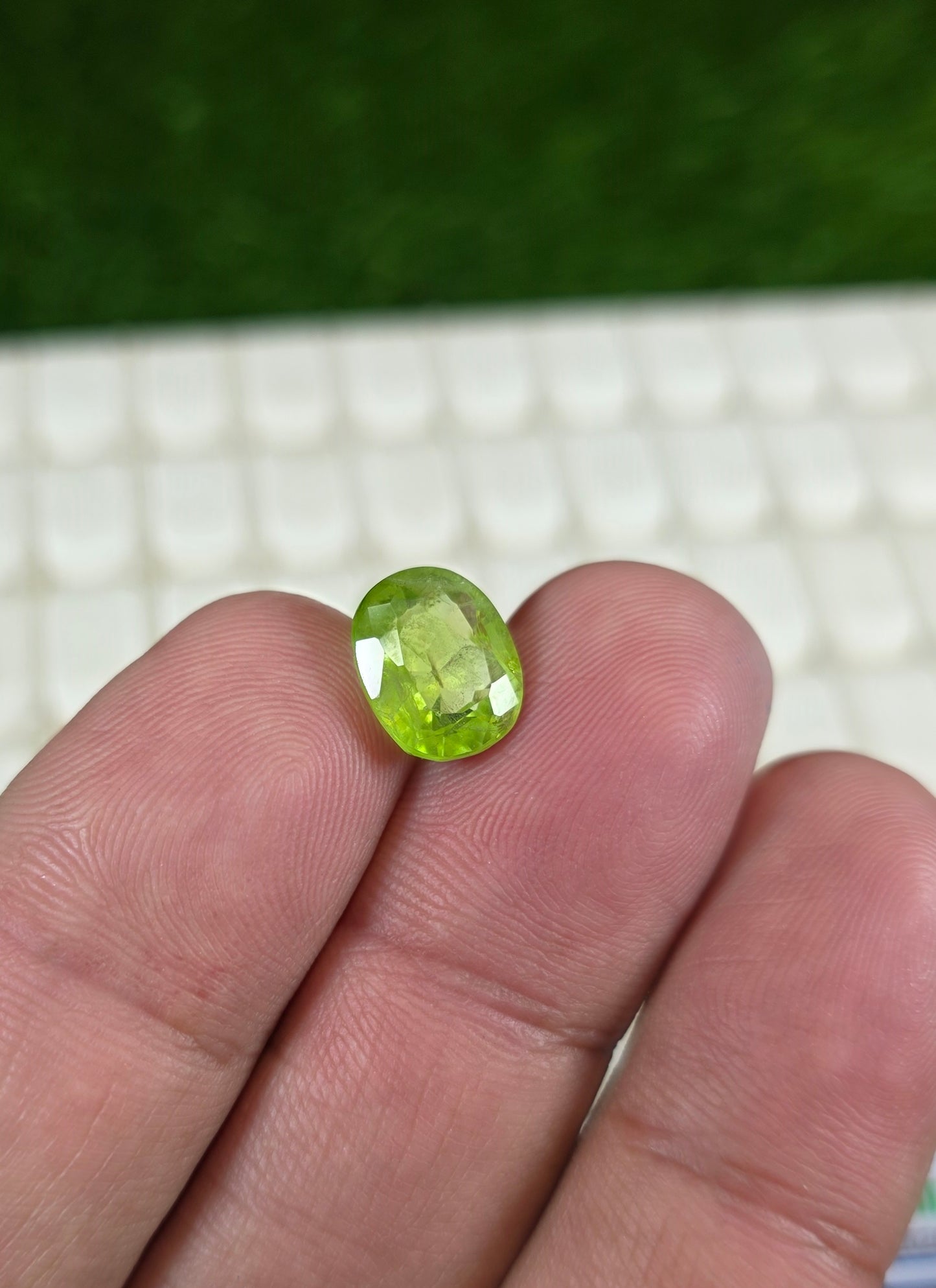 Premium Quality Peridot Stone With Lab Certificate