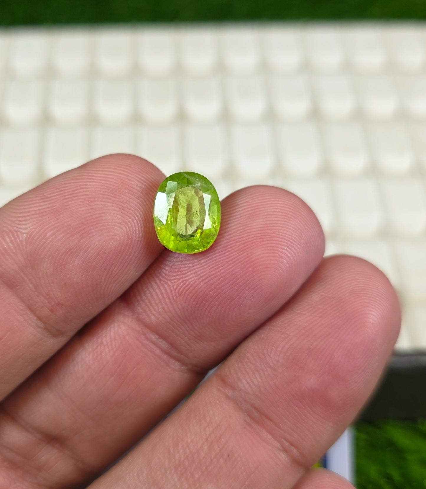 Premium Quality Peridot Stone With Lab Certificate