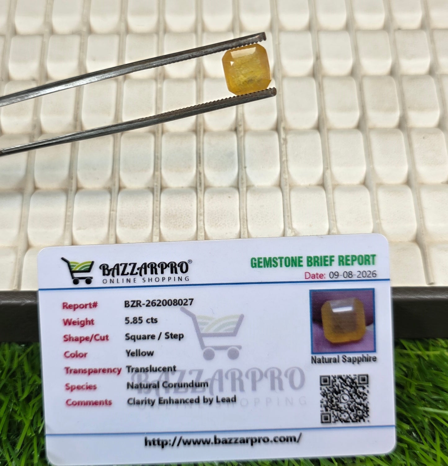 Premium Quality Pukhraj Stone With Lab Certificate