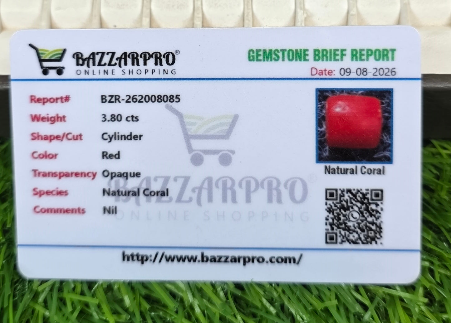 Premium Quality Marjan Stone With Lab Certificate