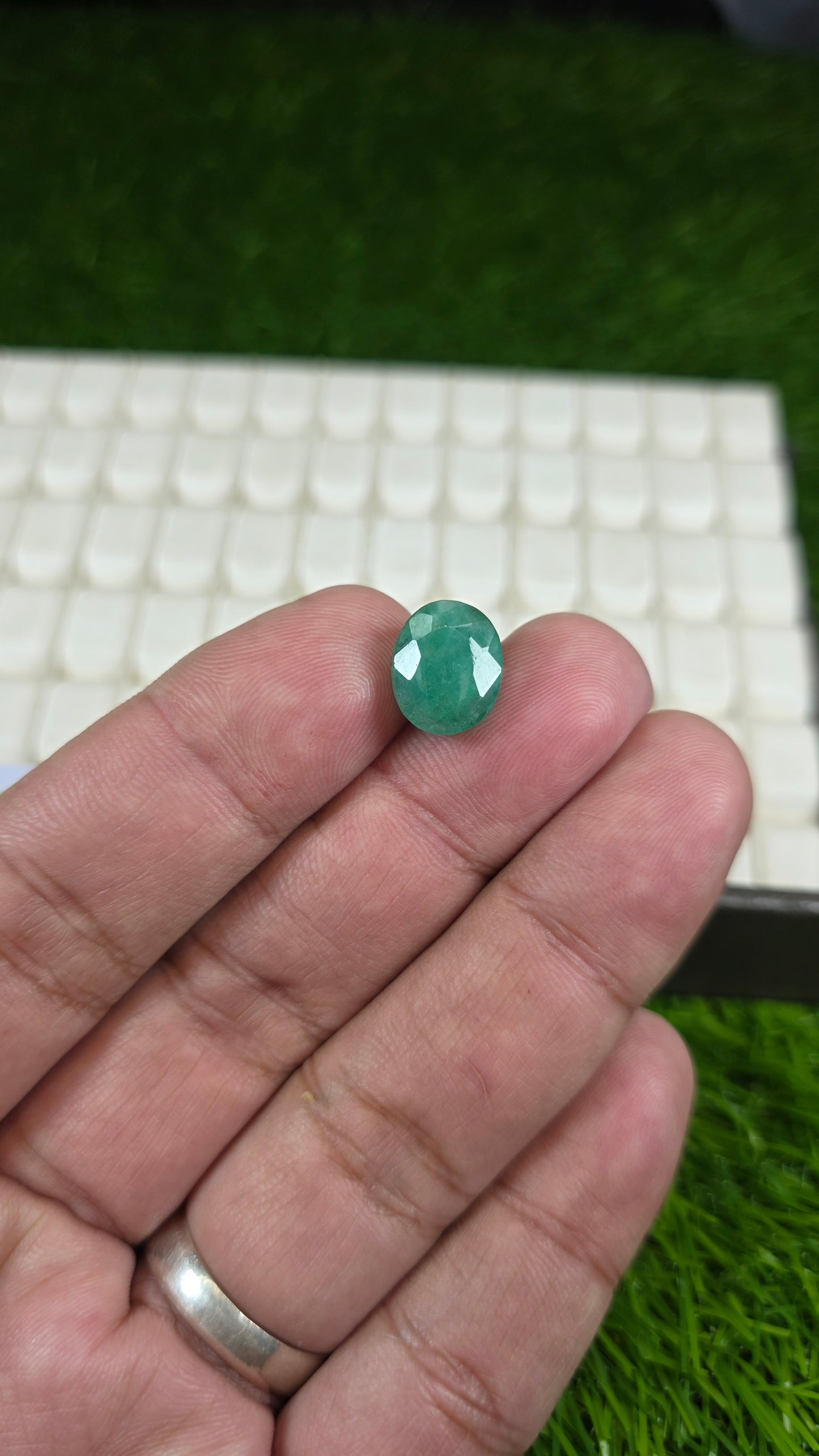 Premium Quality Zamurd Stone With Lab Certificate