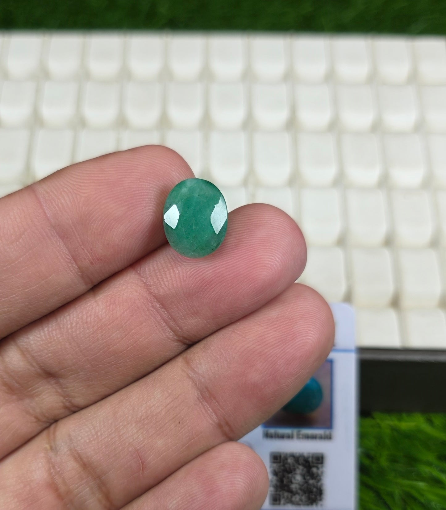 Premium Quality Zamurd Stone With Lab Certificate