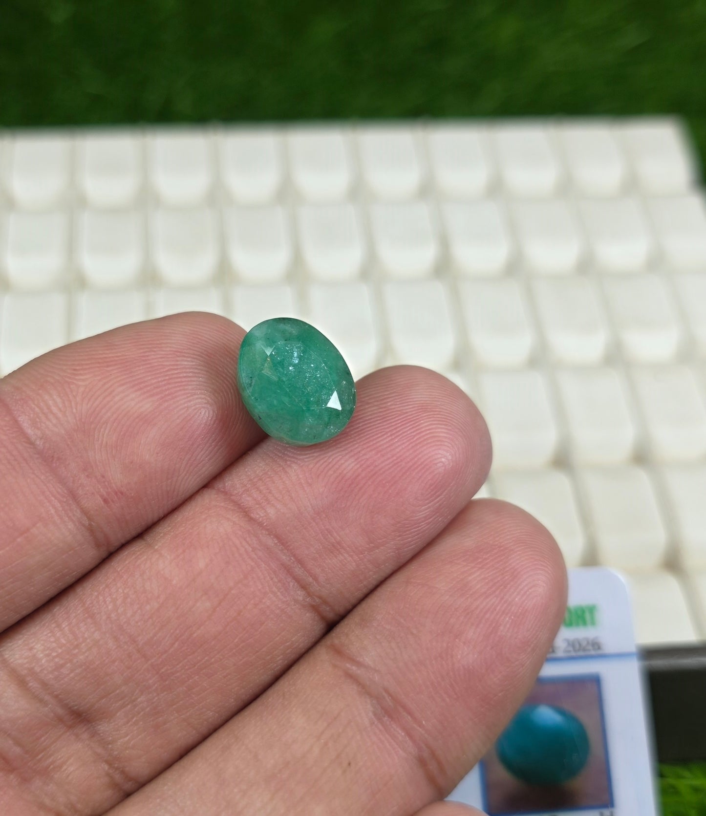 Premium Quality Zamurd Stone With Lab Certificate