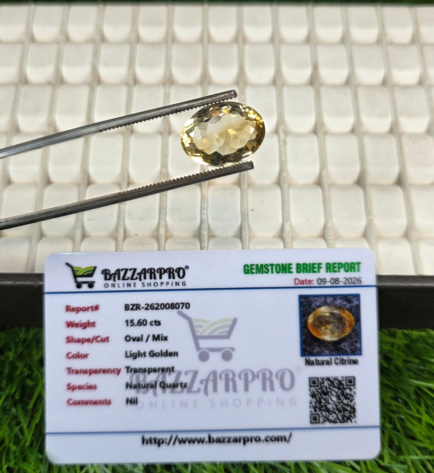Premium Quality Citrine Stone With Lab Certificate
