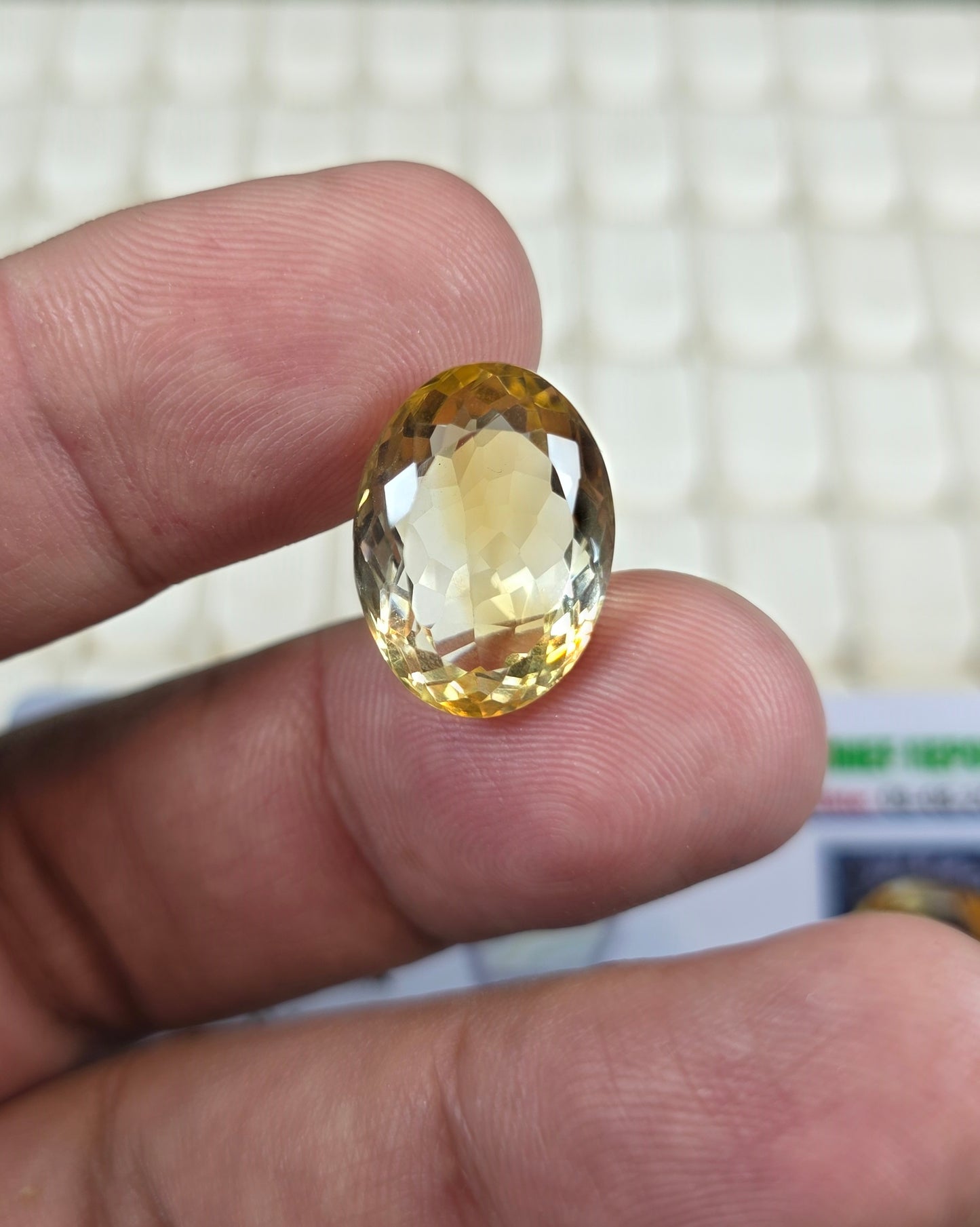 Premium Quality Citrine Stone With Lab Certificate