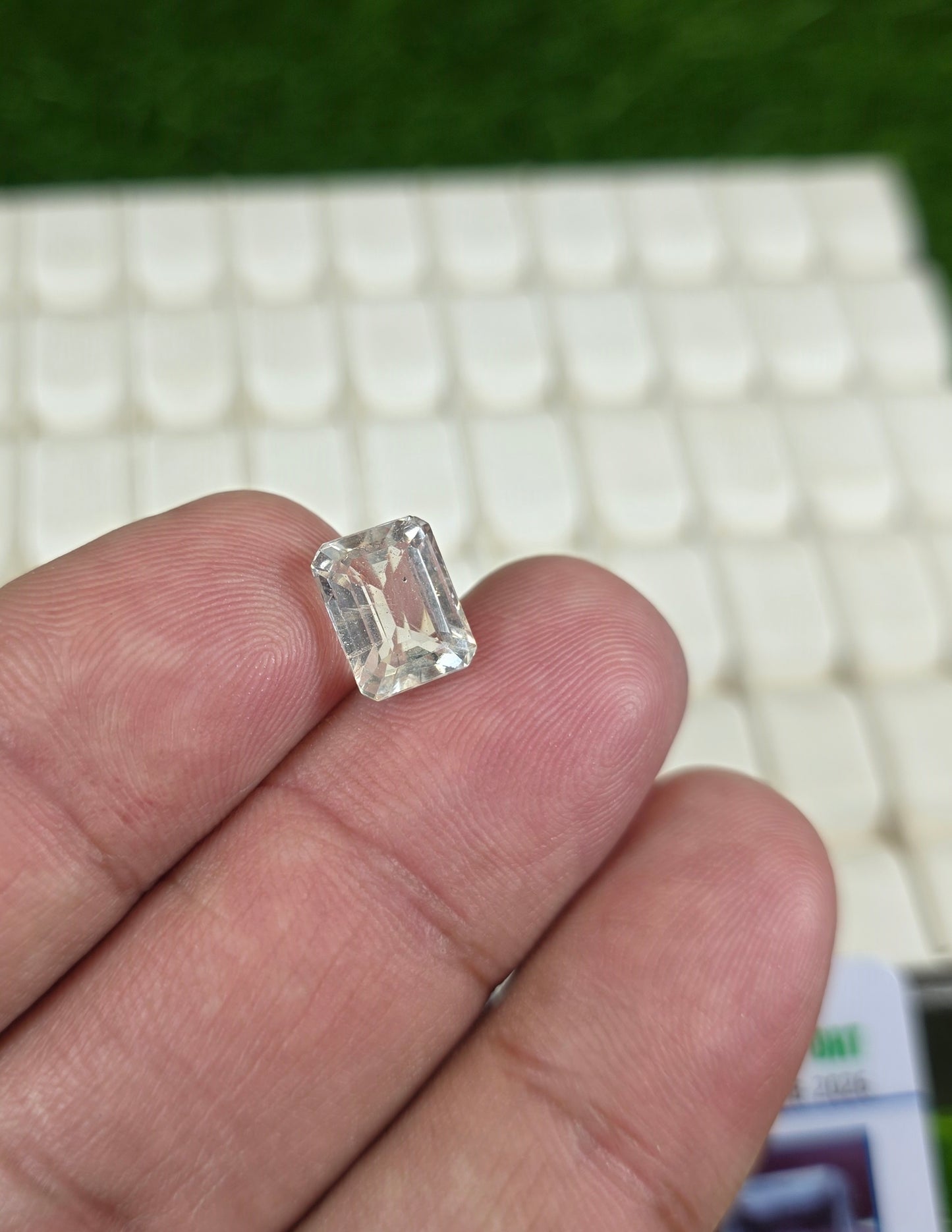 Premium Quality White Pukhraj Stone With Lab Certificate