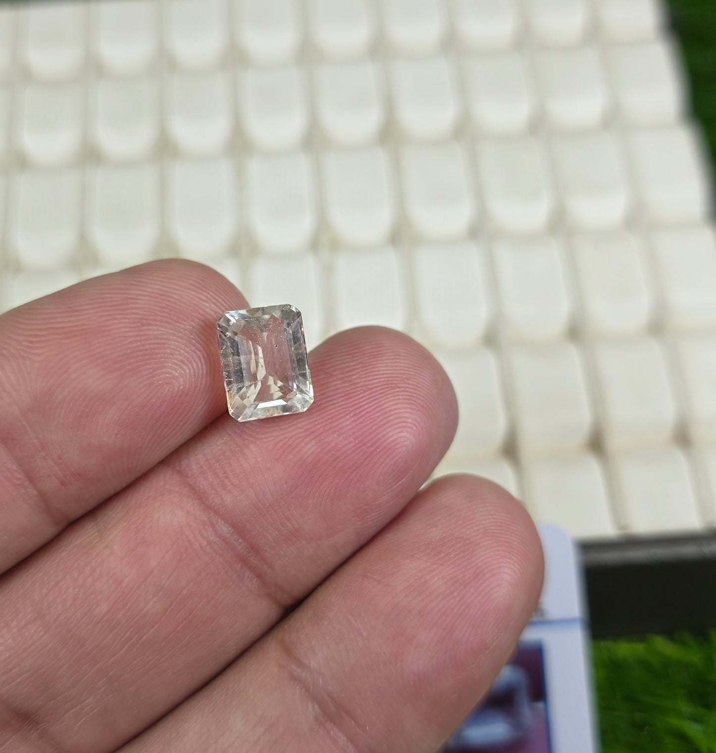Premium Quality White Pukhraj Stone With Lab Certificate