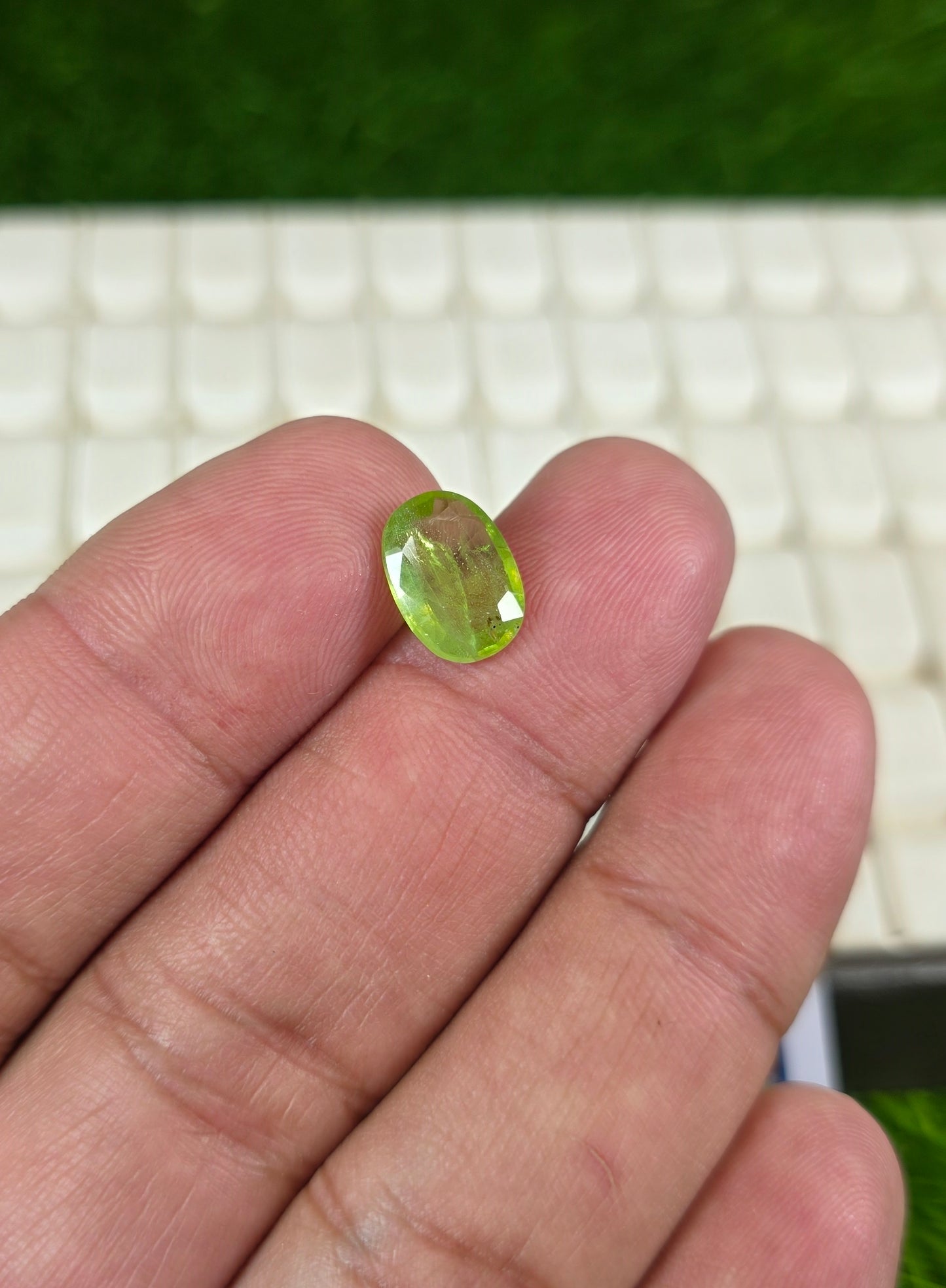 Premium Quality Peridot Stone With Lab Certificate