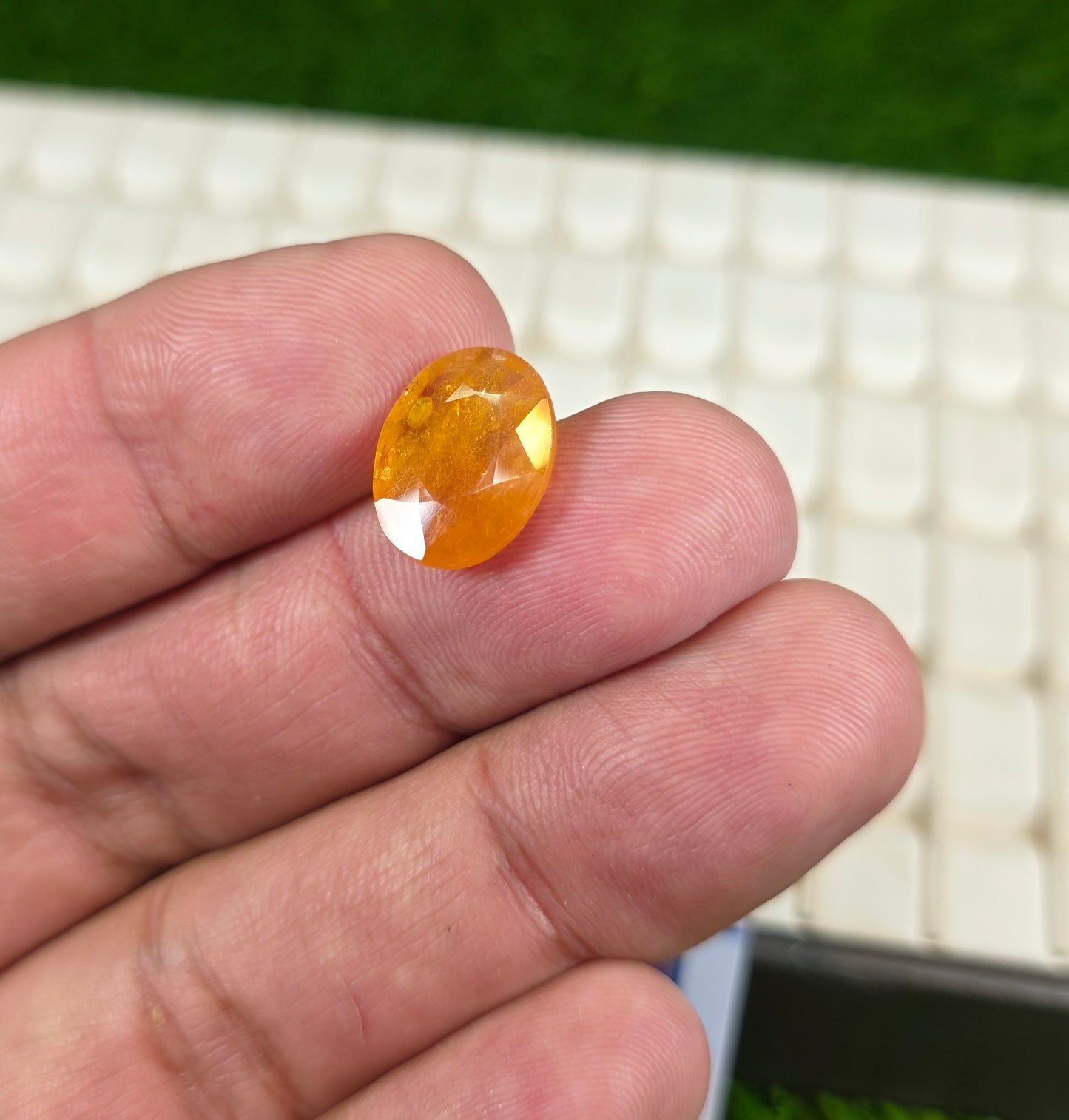 Premium Quality Pukhraj Stone With Lab Certificate