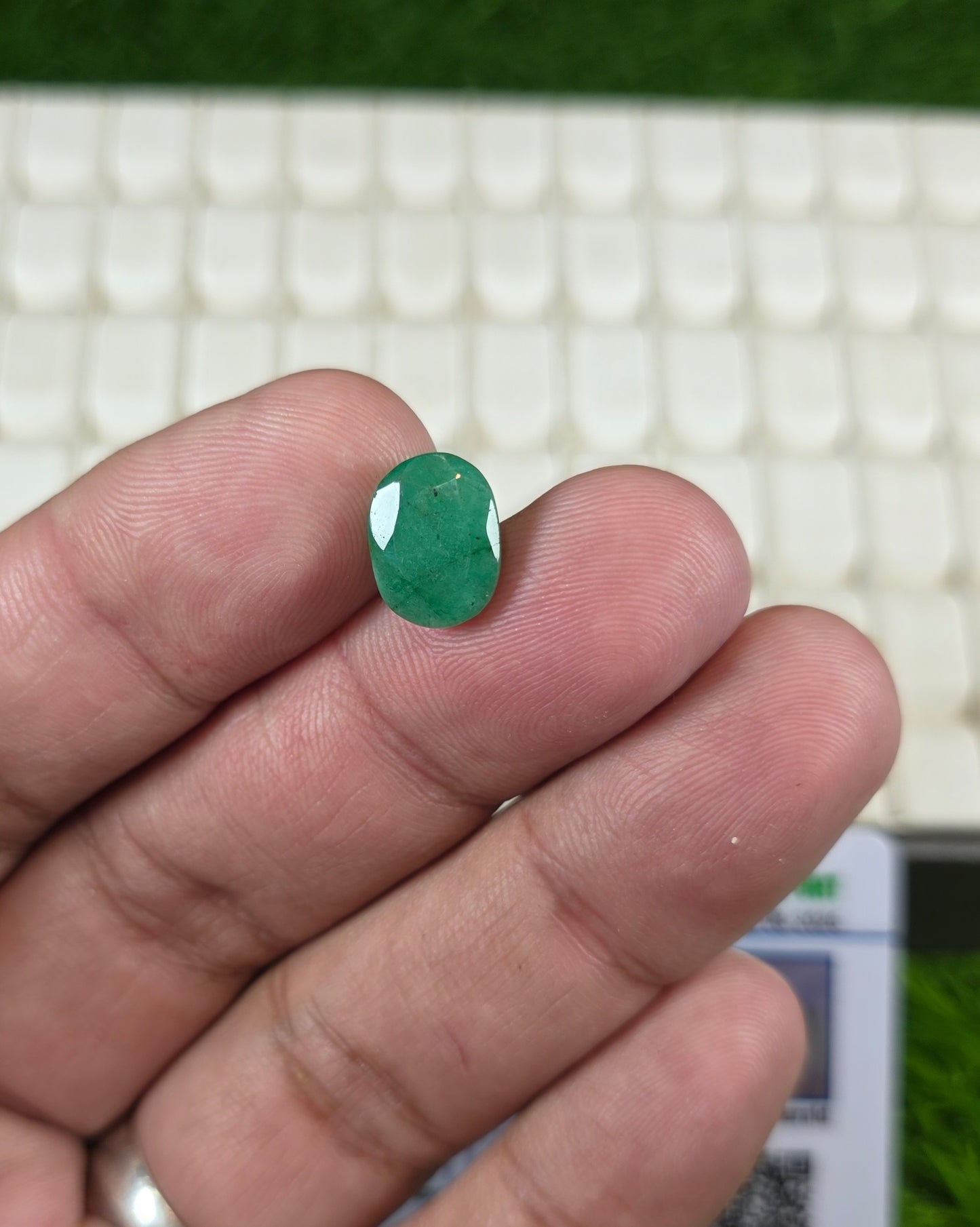 Premium Quality Zamurd Stone With Lab Certificate