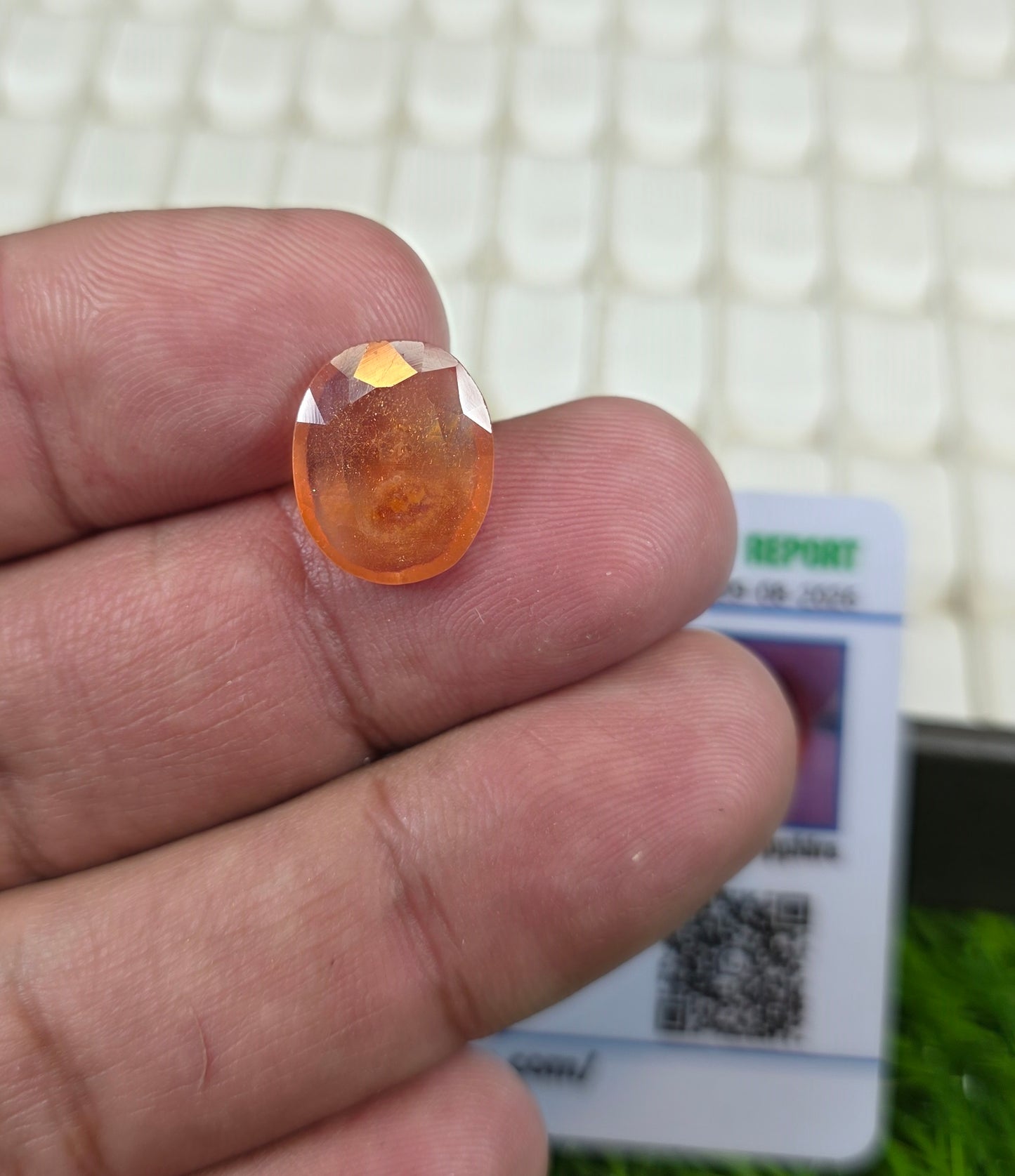 Premium Quality Pukhraj Stone With Lab Certificate
