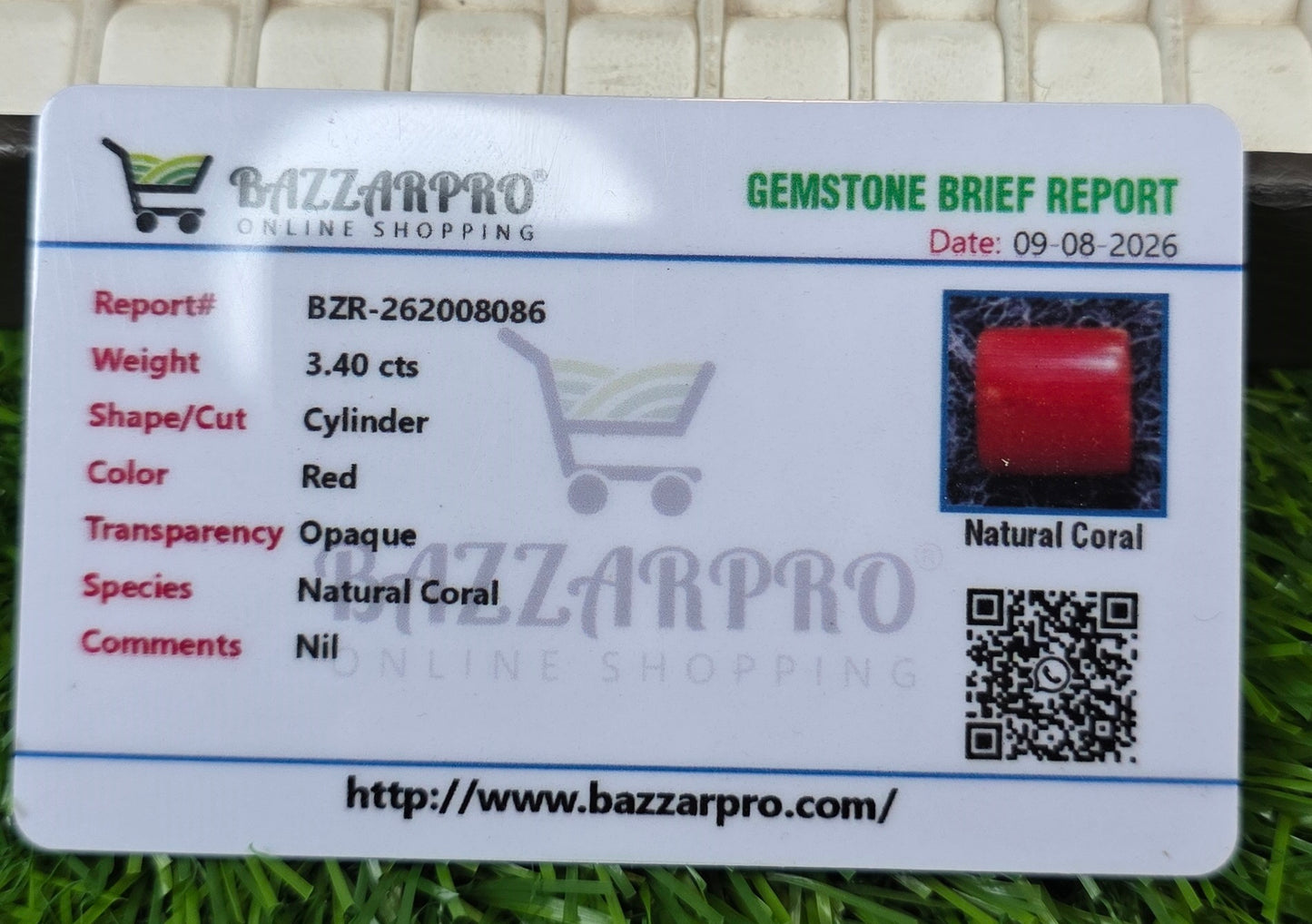 Premium Quality Marjan Stone With Lab Certificate
